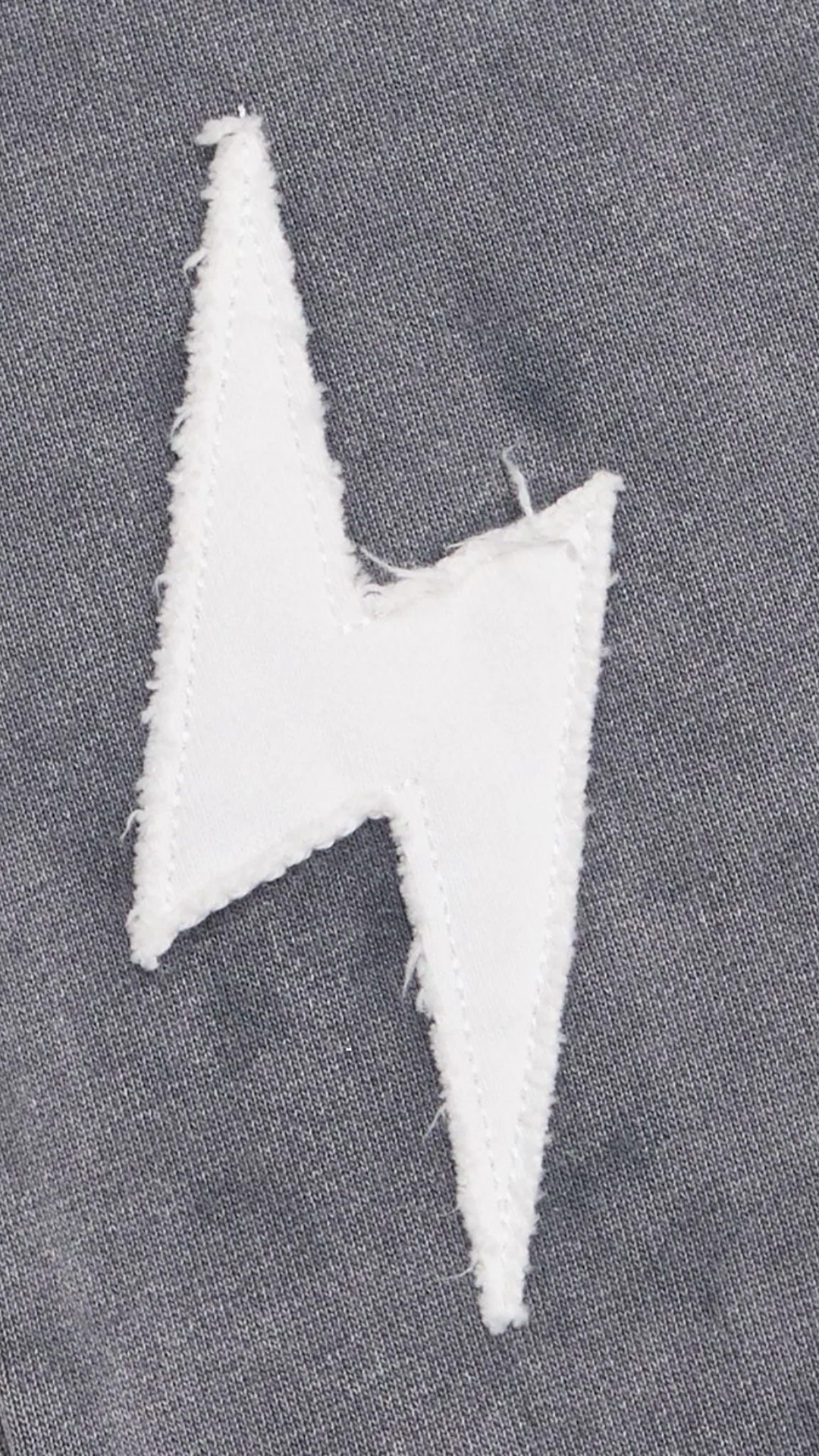 6THNBRHD "CUTOUT" GRAY RELAXED FIT FLEECE PANTS - Image 3
