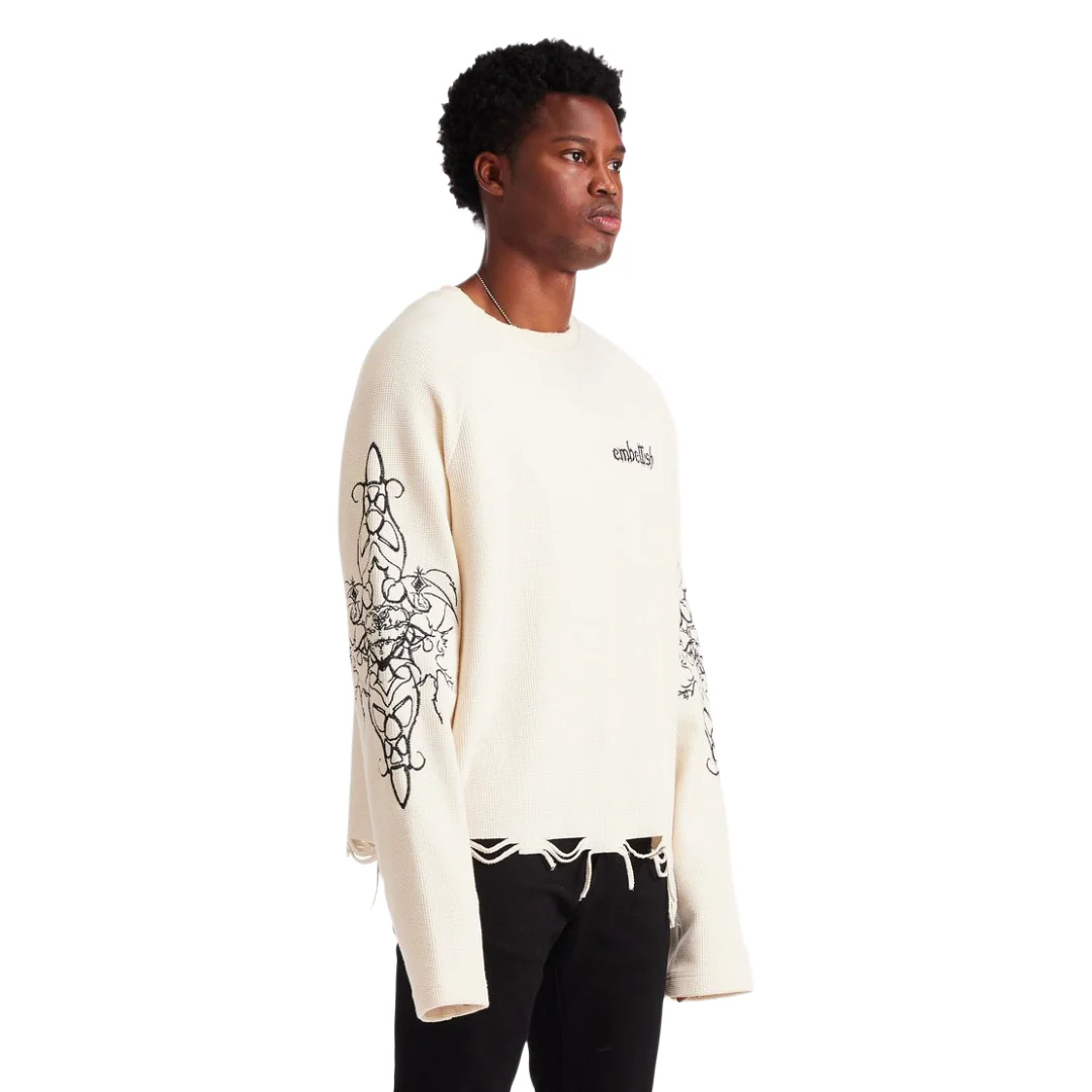 EMBELISH ASHEN THREAD - CREAM - Image 2