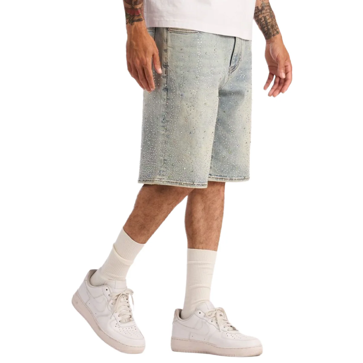 EMBELLISH BELLAIRE SHORTS (LIGHT BLUE) - Image 2