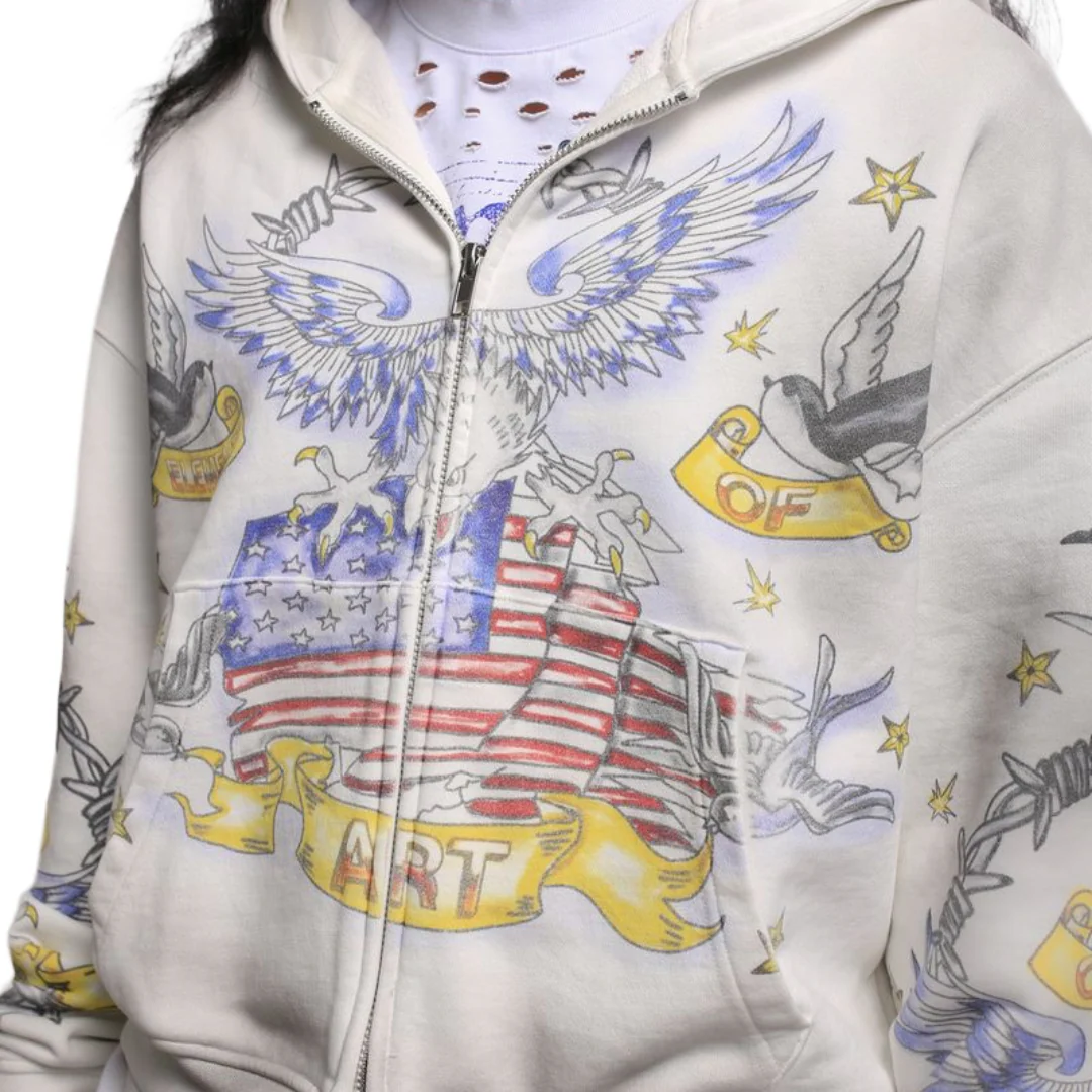 EOA AMERICANA HOODIE - WHITE - Image 4