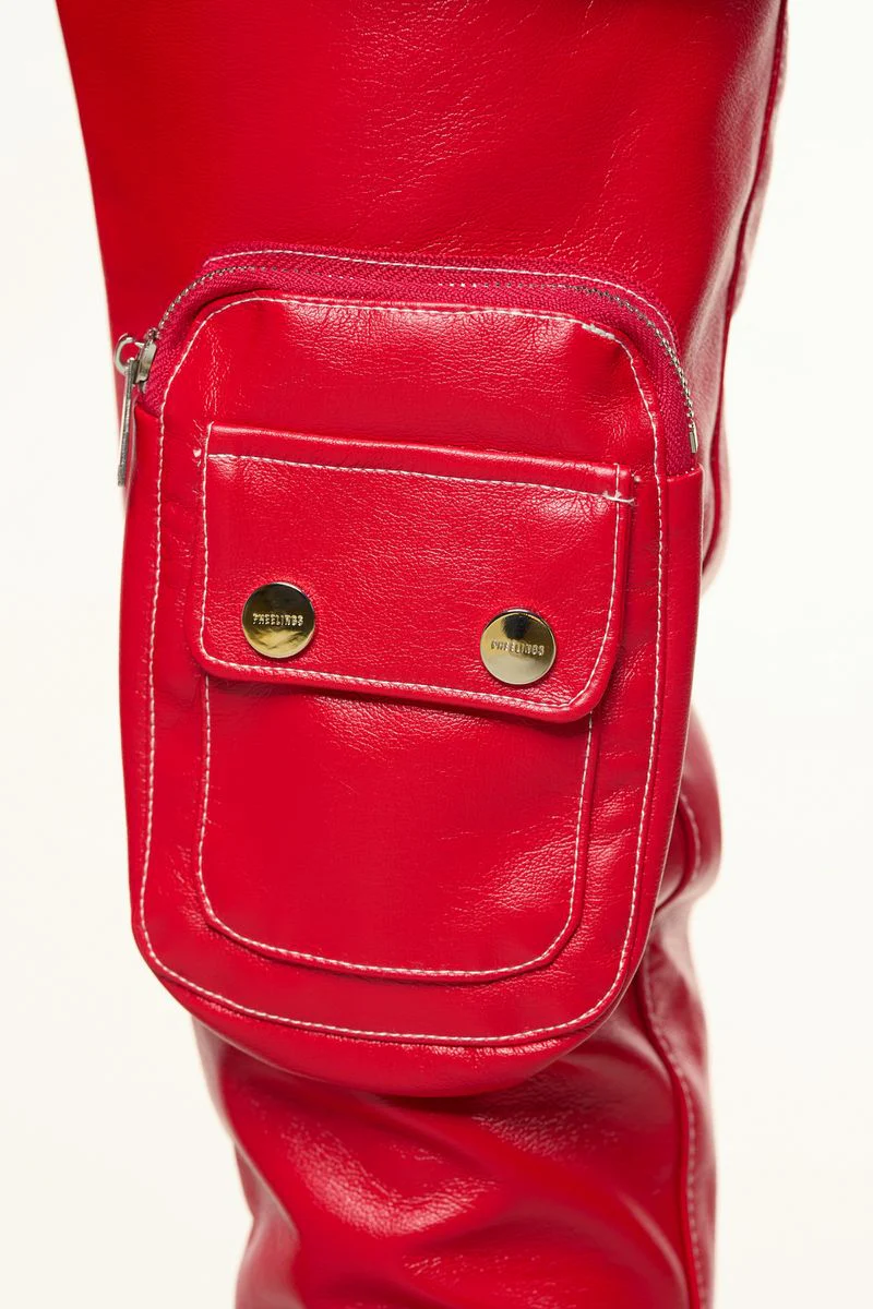 "FLOAT ON" RED CARGO FLAIR STACK LEATHER - Image 4