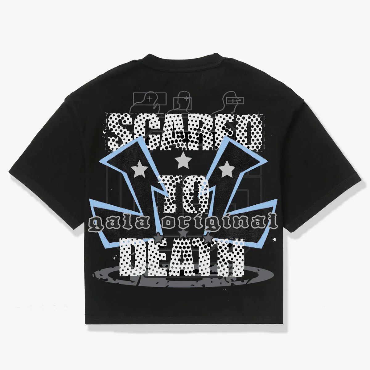 GALA 'SCARED TO DEATH' SS TEE (BLK) - Image 2
