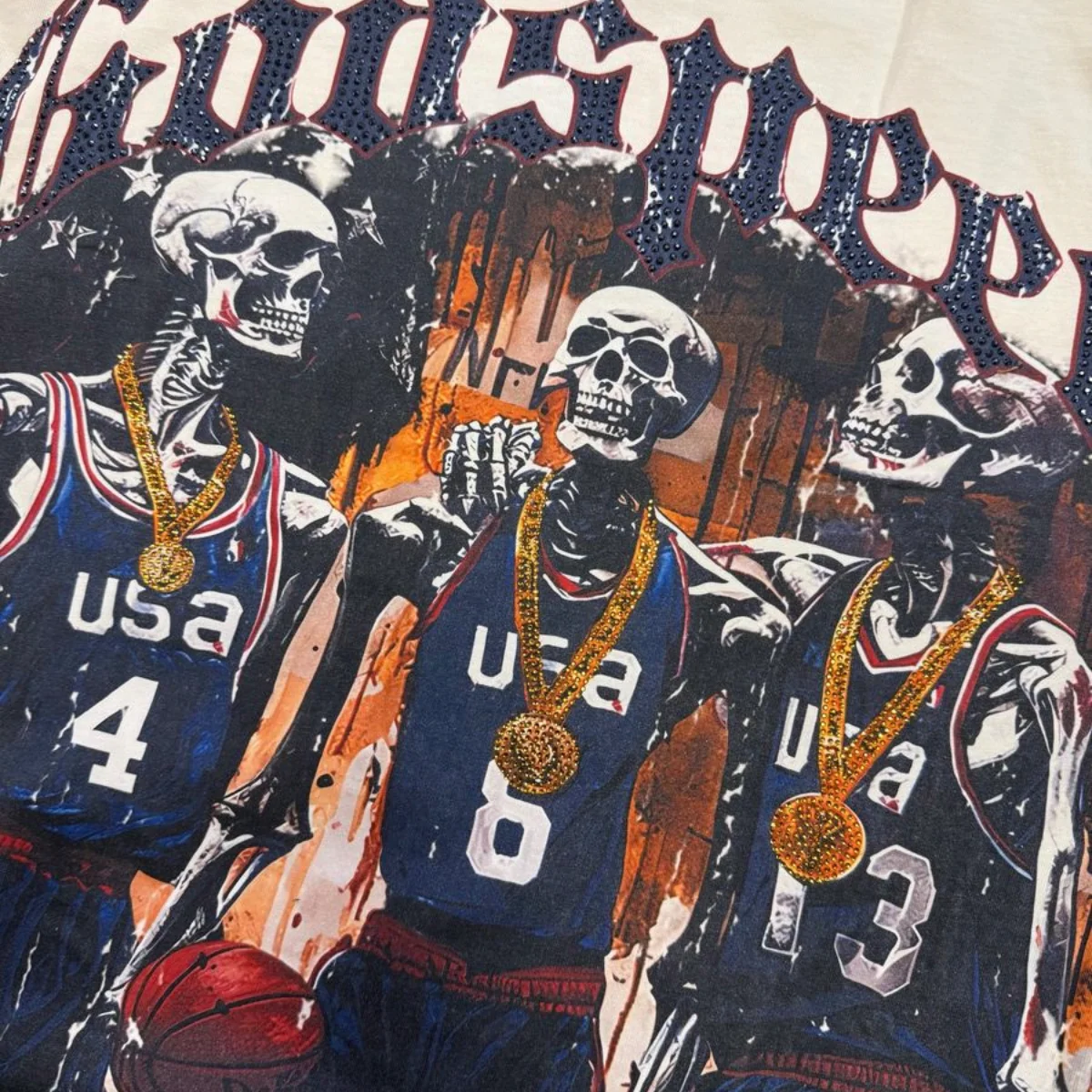 GODSPEED 'DREAMTEAM 24' L/S TEE - BONE - Image 3
