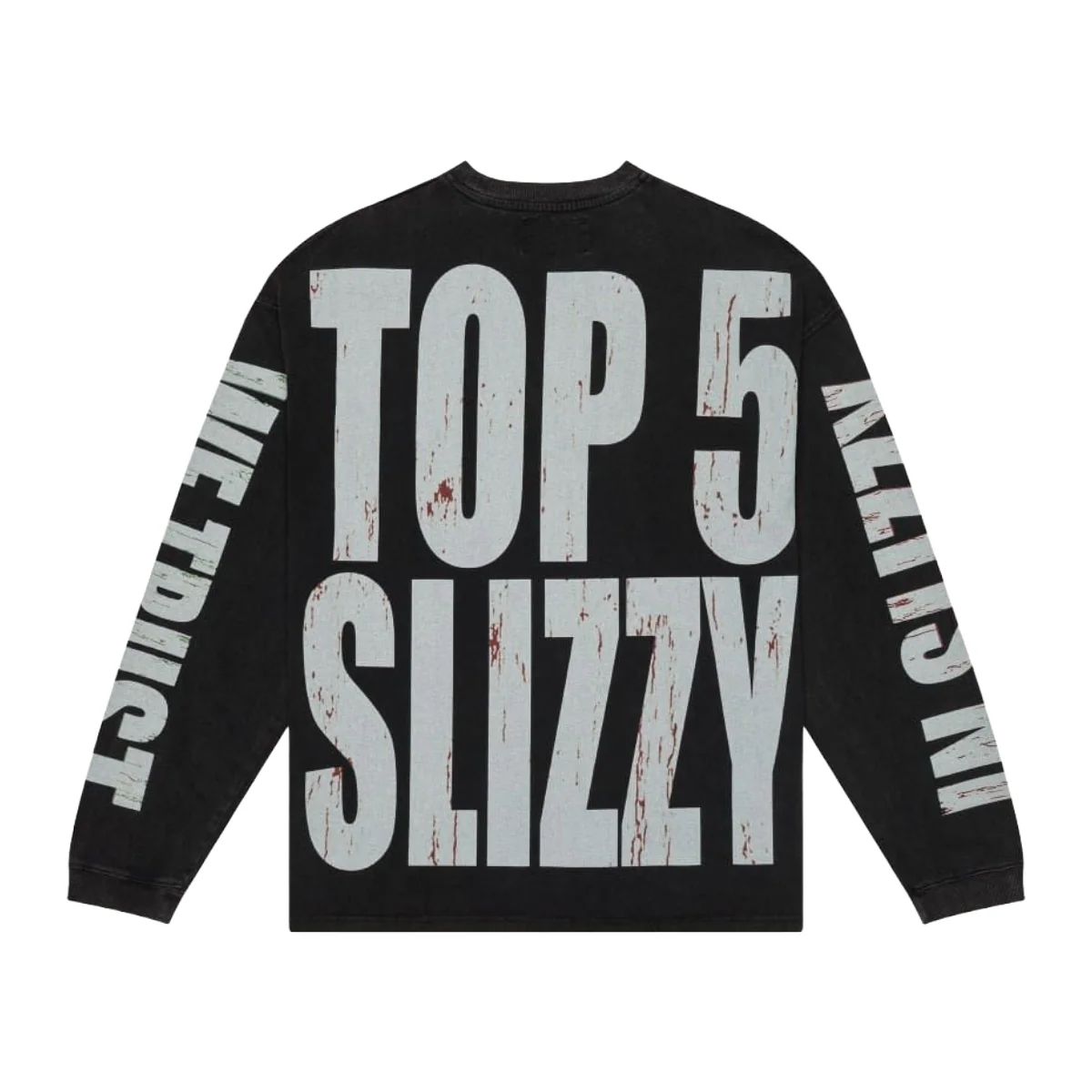 GODSPEED 'TOP 5 SLIZZY' L/S TEE - BLACK WASH - Image 2