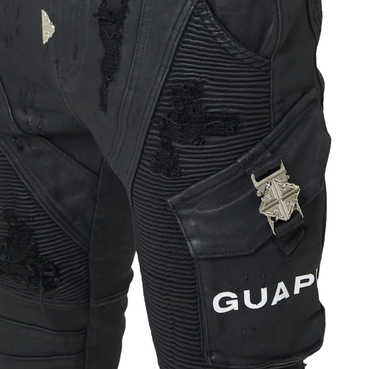 GUAPI 'BLACK OPS' WAXED DENIM (BLK) - Image 4