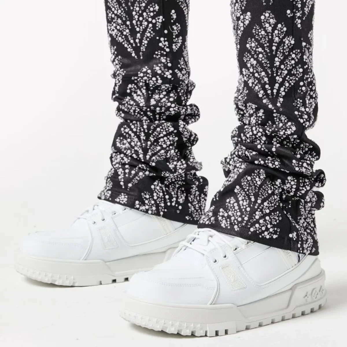 GUAPI OBSIDIAN BLACK EMBELLISHED DENIM - Image 6