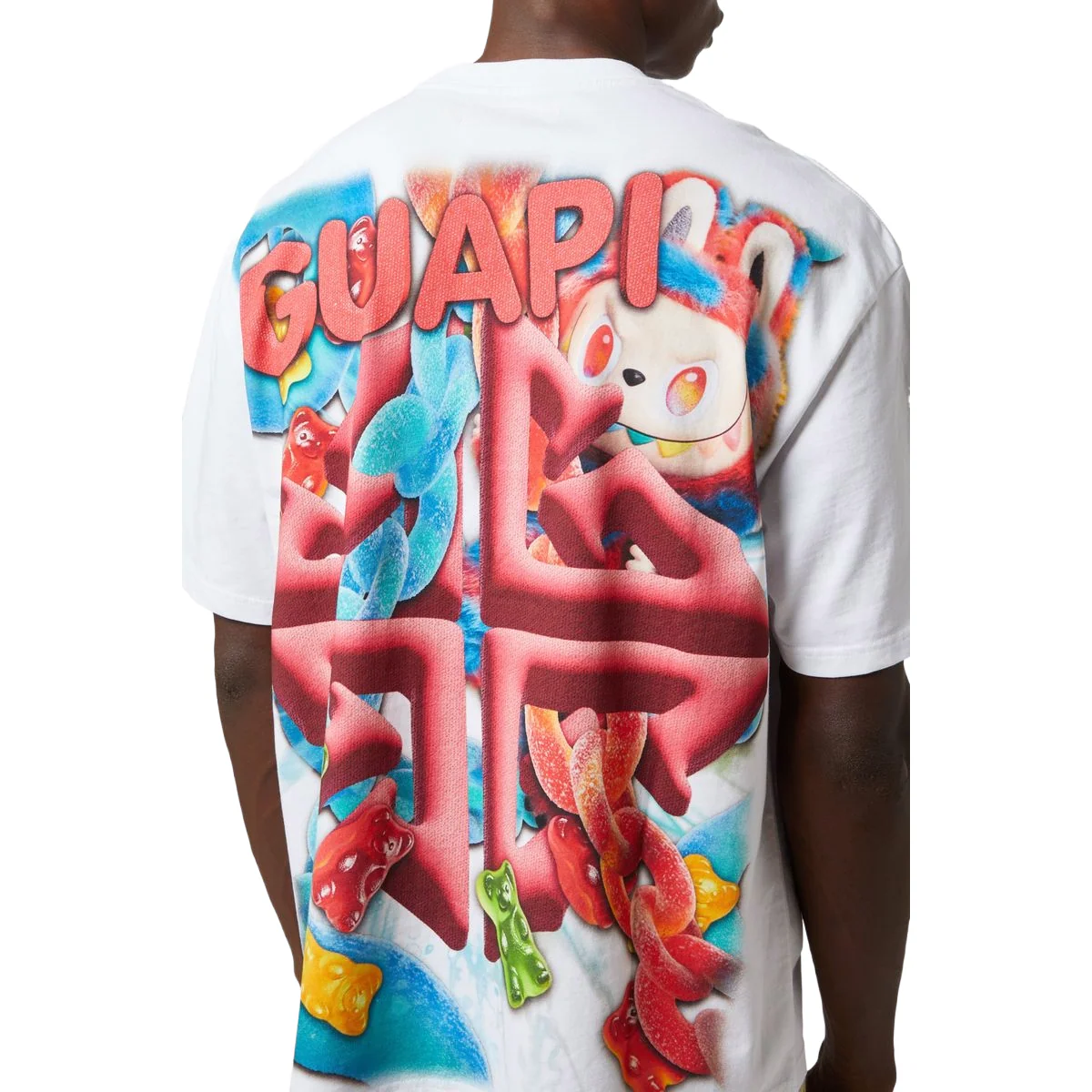 GUAPI WHITE CANDY RIOT TEE V2 - Image 3