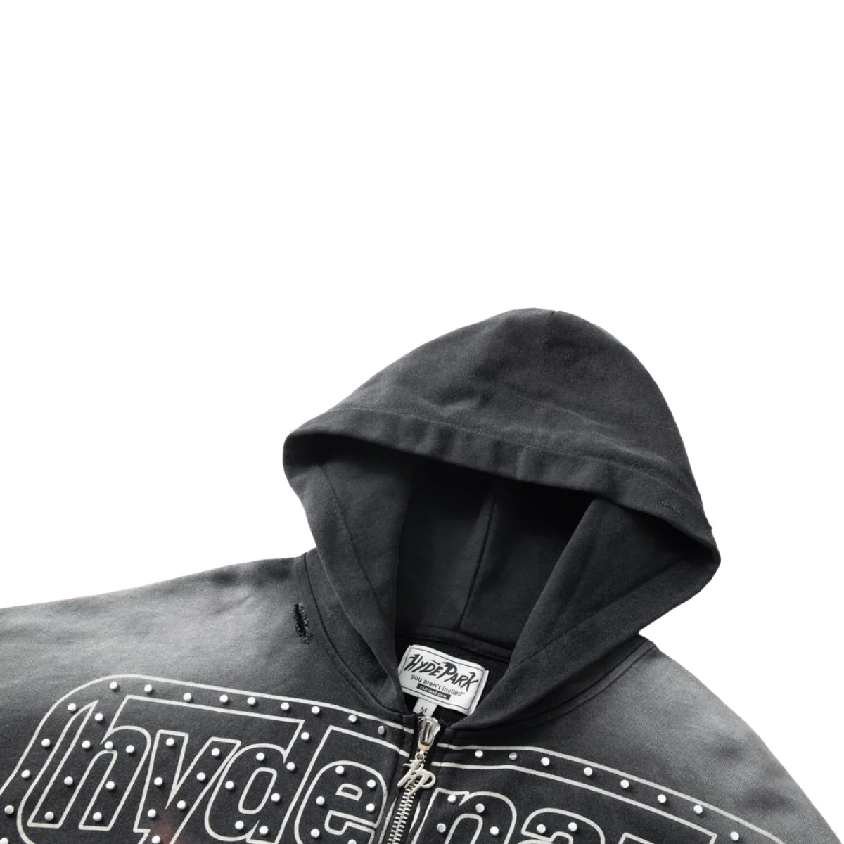 HP DIVINE AWAKENING - THROW BACK - FULL ZIP HOODIE - BLACK - Image 4