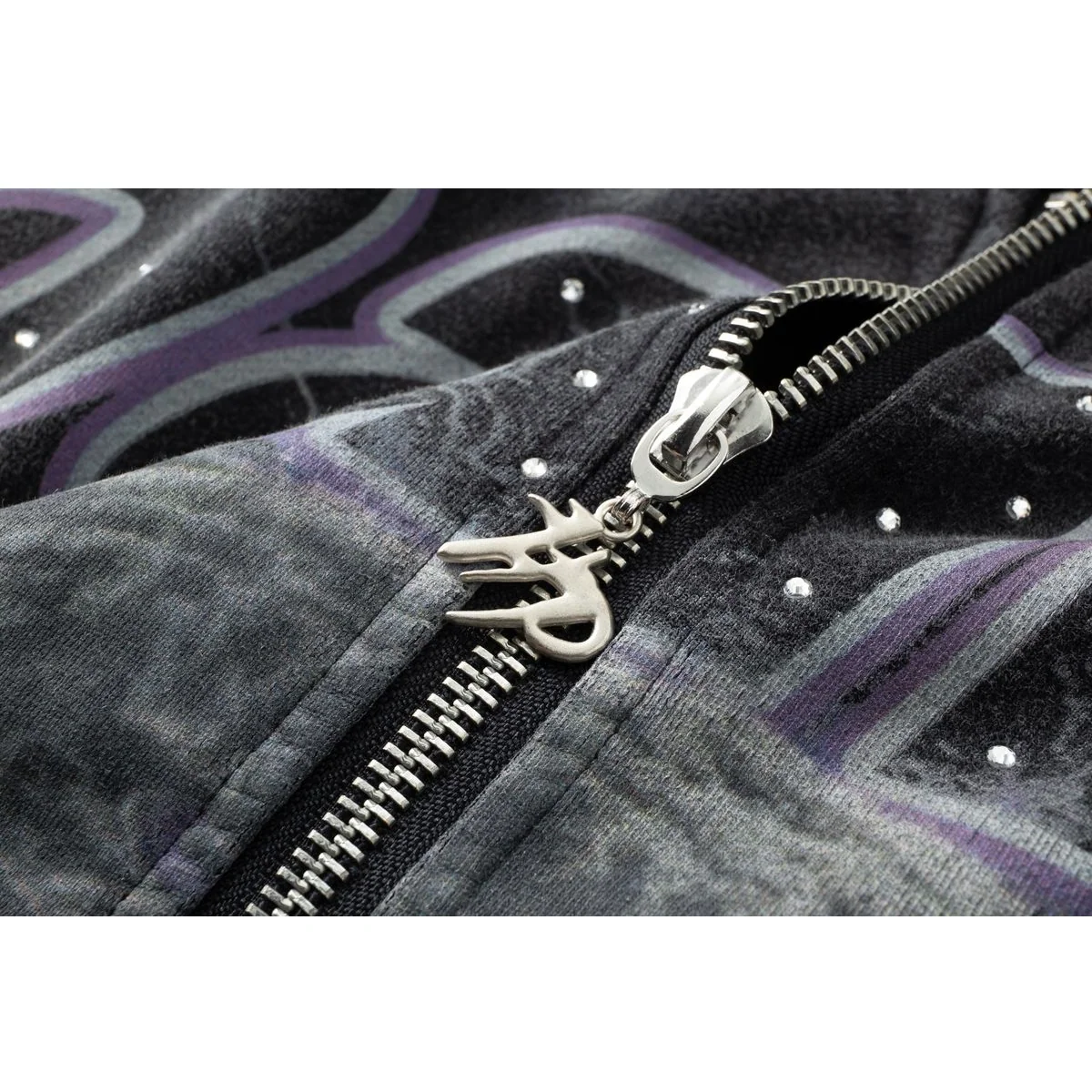 HP ELECTRIC PANTHER - THROW BACK - FULL ZIP HOODIE - BLACK - Image 3