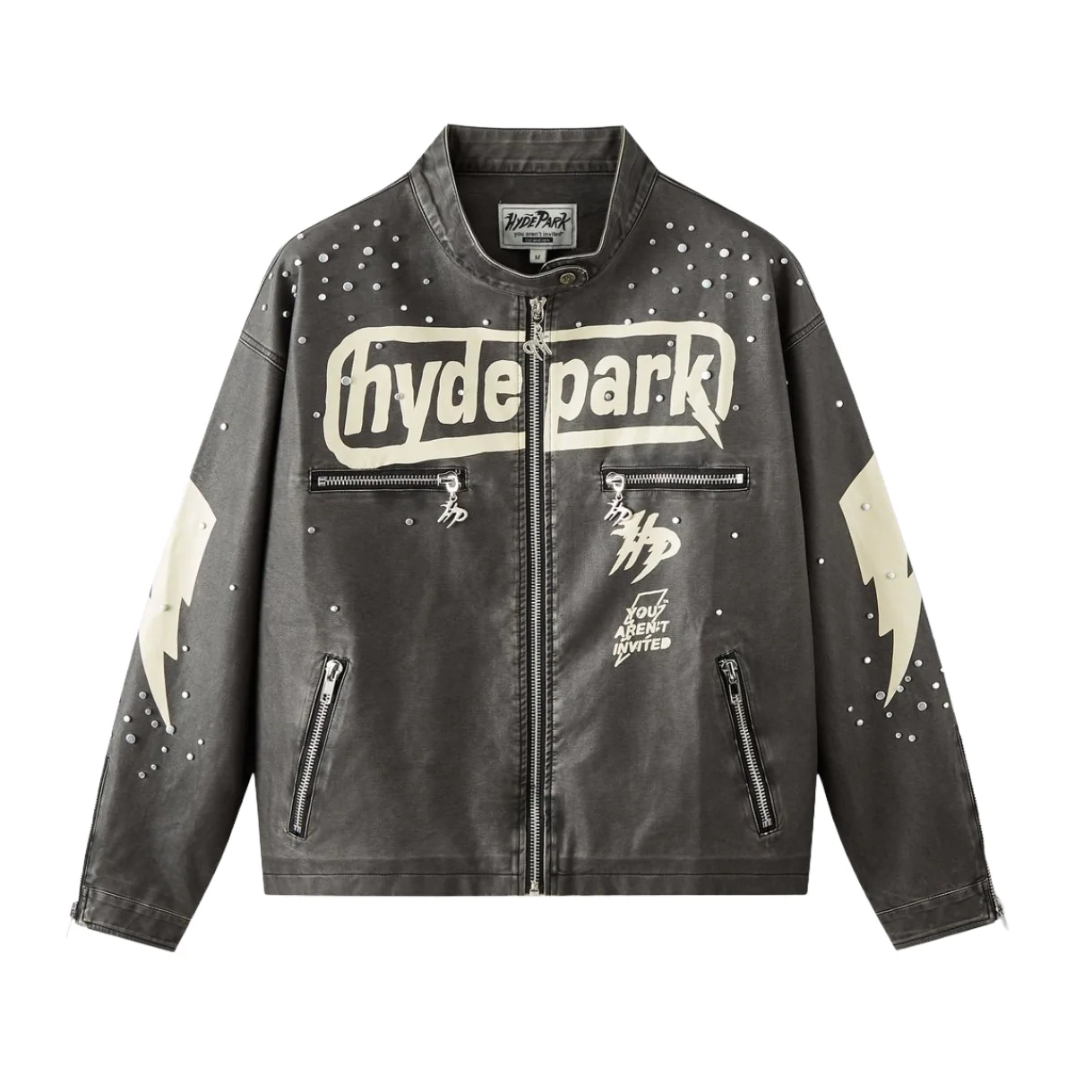 HP SUPER SPEED RACER MOTO JACKET - COLLAR - BLACK