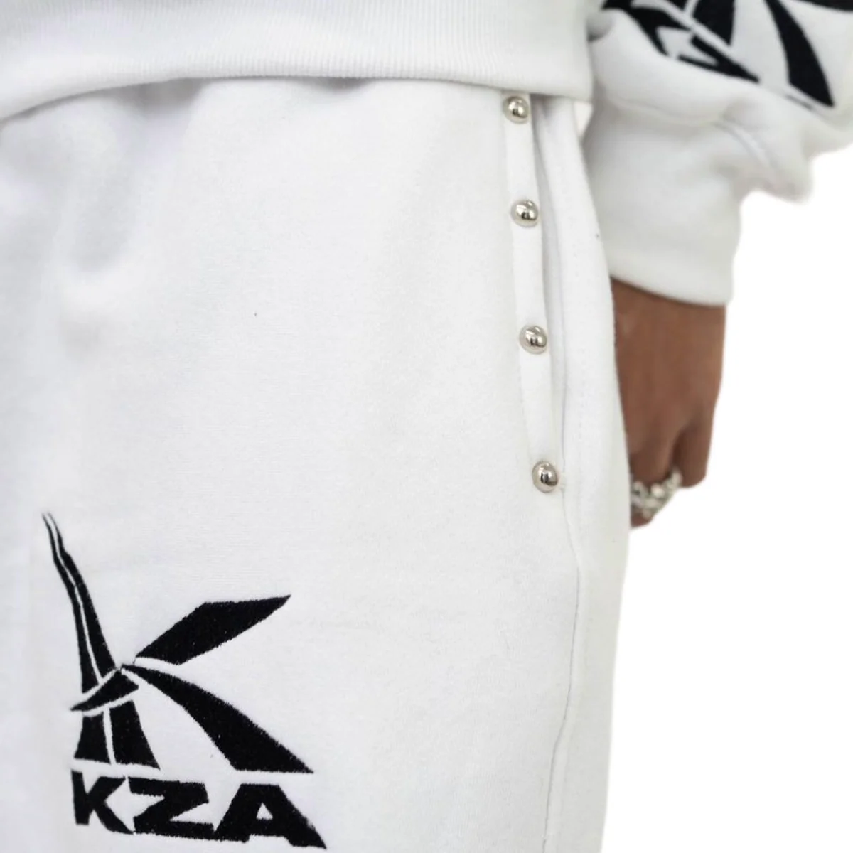KRAZY AMBITIONS SPEED ZONE WHITE PANTS - Image 2