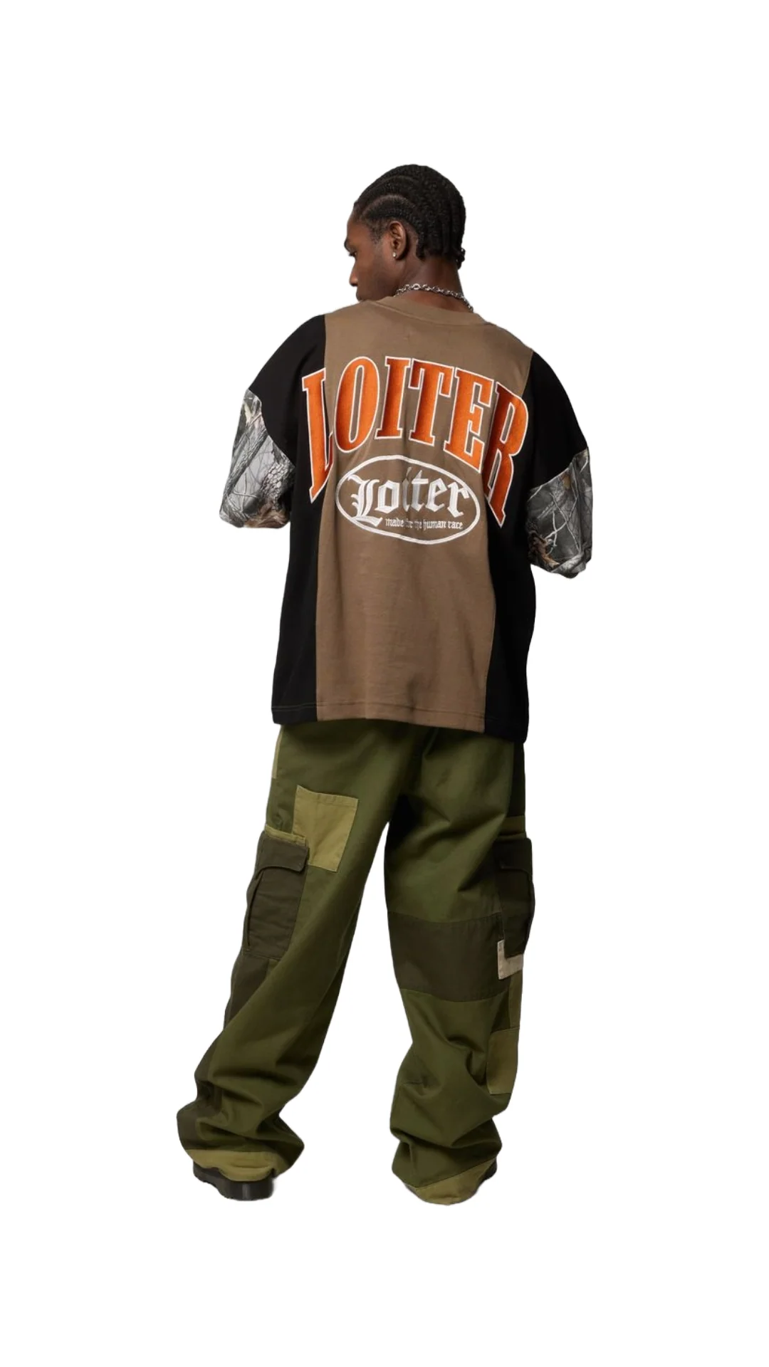 LOITER SPLINTER TEE (WOODLAND CAMO) - Image 3