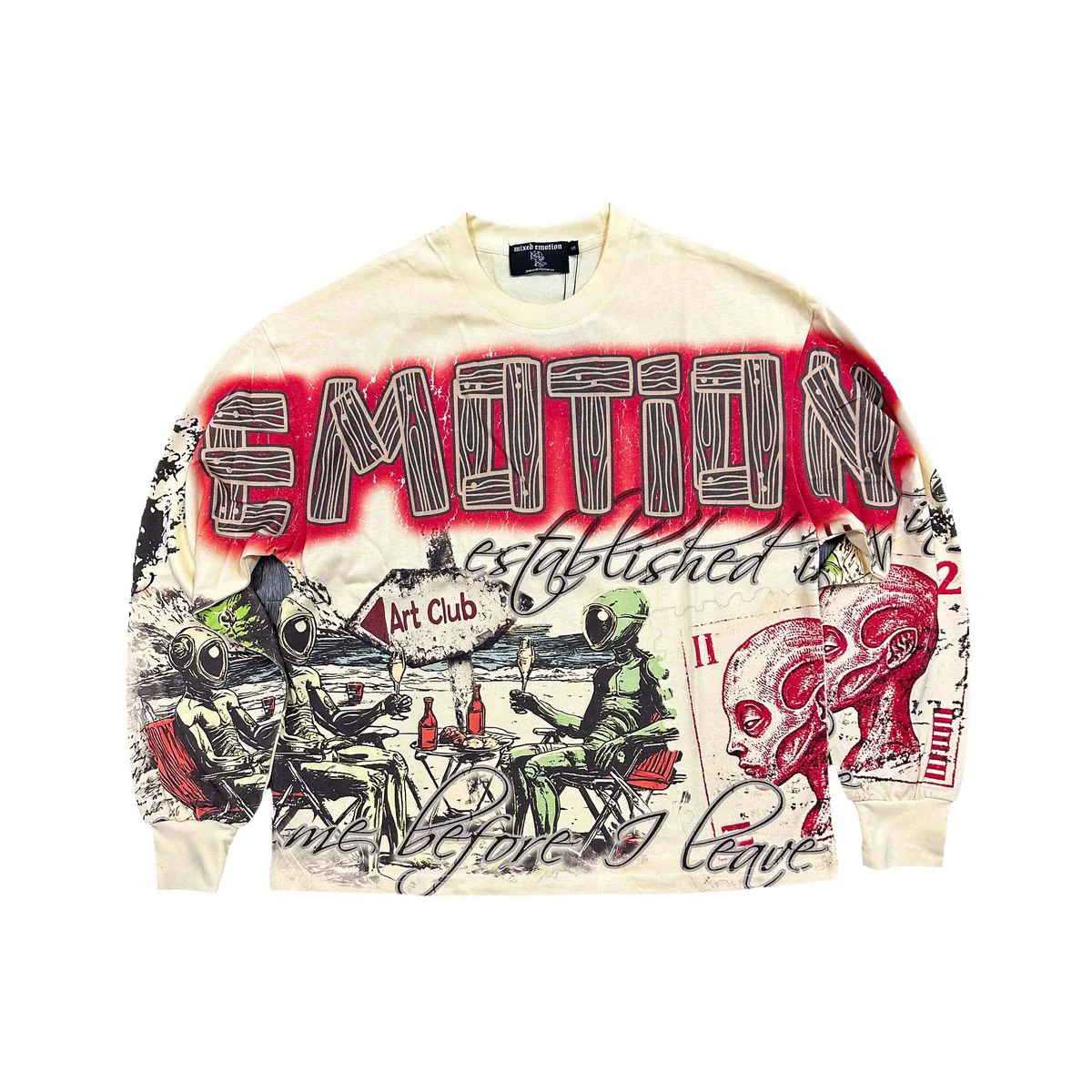 ME 'ART CLUB' LONG SLEEVE - CREAM