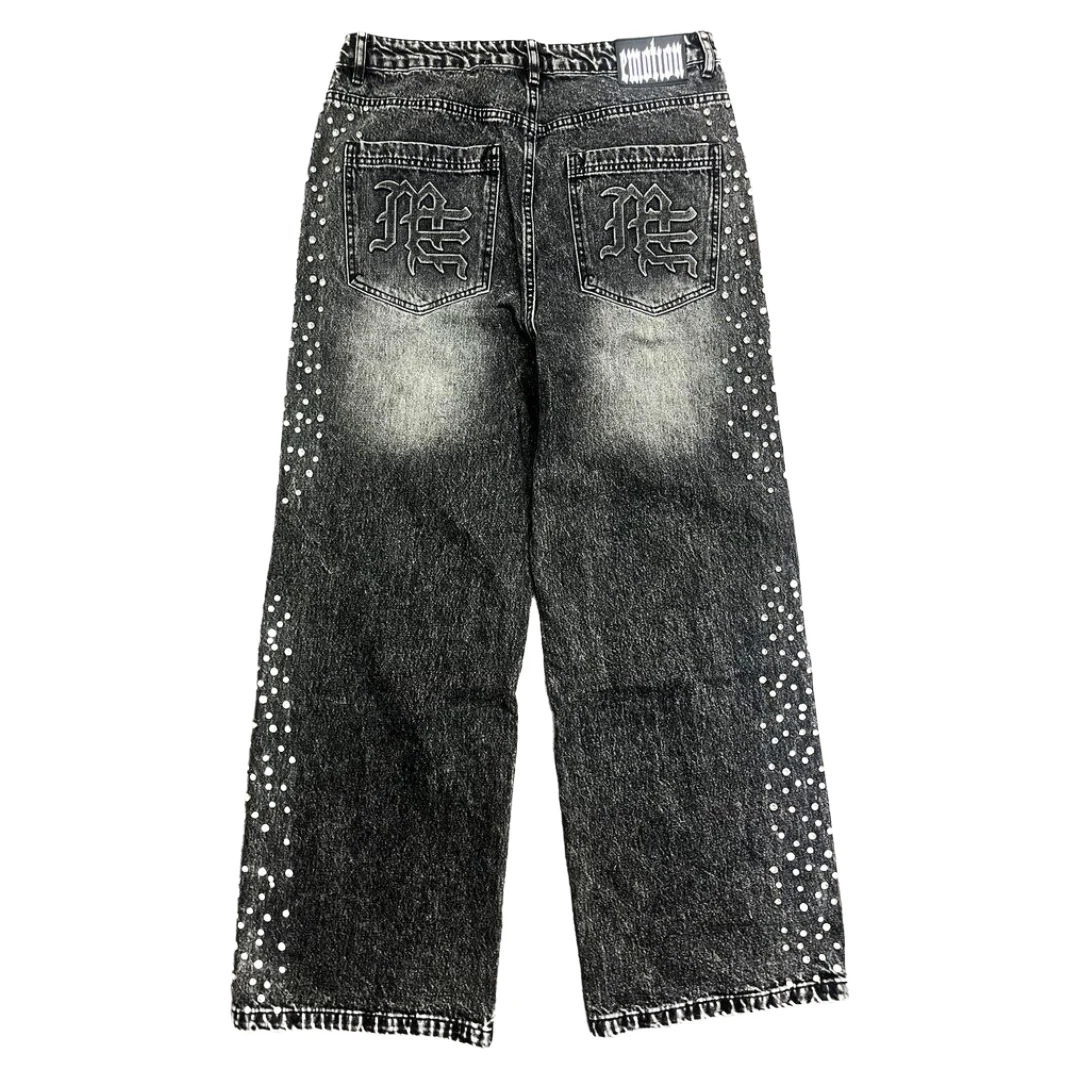 ME GREY "STONE" BAGGY JEANS - Image 2