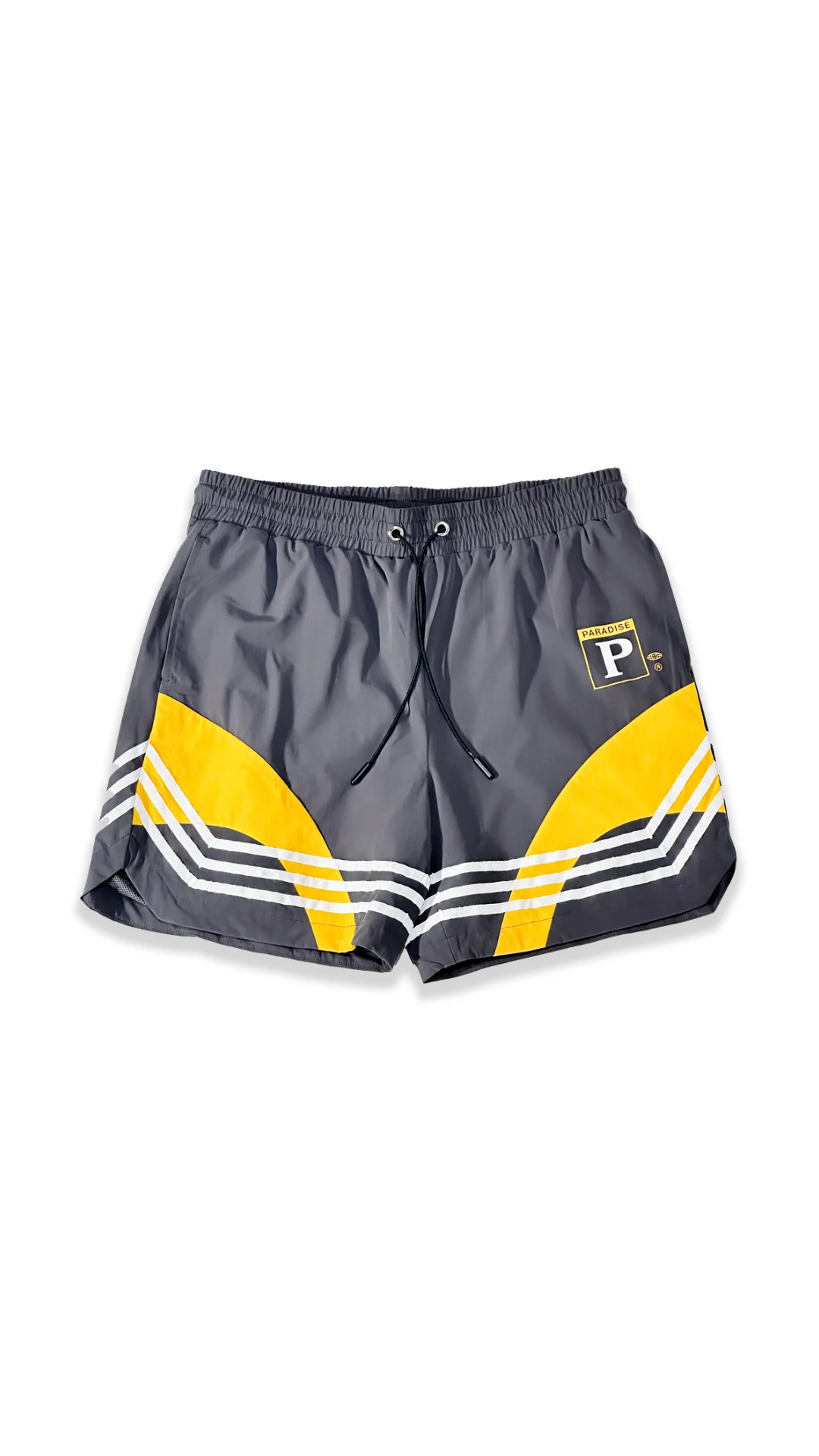 PARADISE RESORT SHORTS (GREY/YELLOW) - Image 4