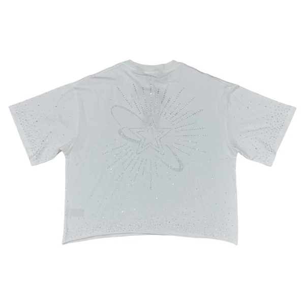 RVR "CLUB" WHITE CROP TEE - Image 2
