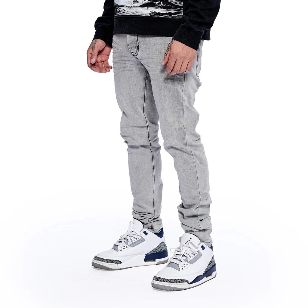 RVR "CORE" ICE GREY SKINNY DENIM - Image 3