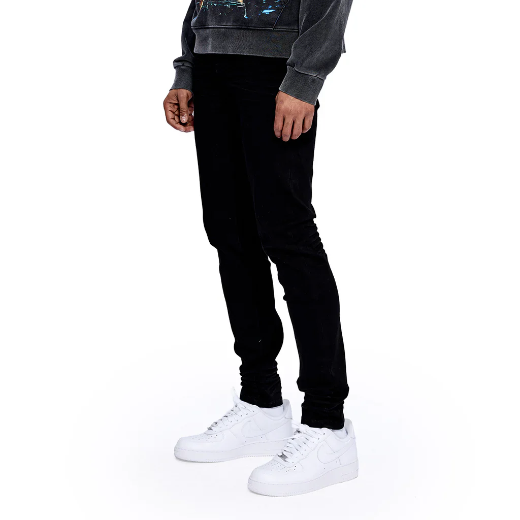 RVR "CORE" JET BLACK SKINNY DENIM (JF-02) - Image 3