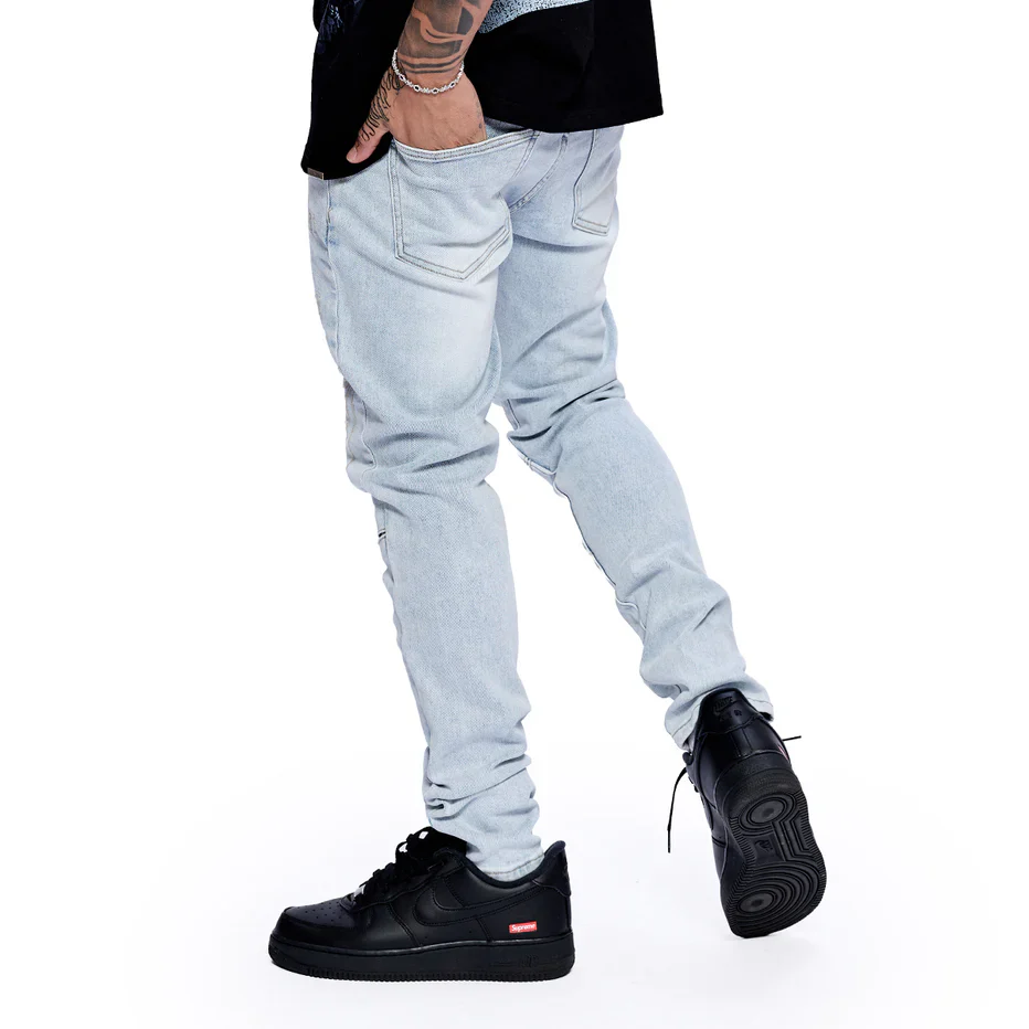RVR "STAR" ICE BLUE SKINNY DENIM (CO-23) - Image 5