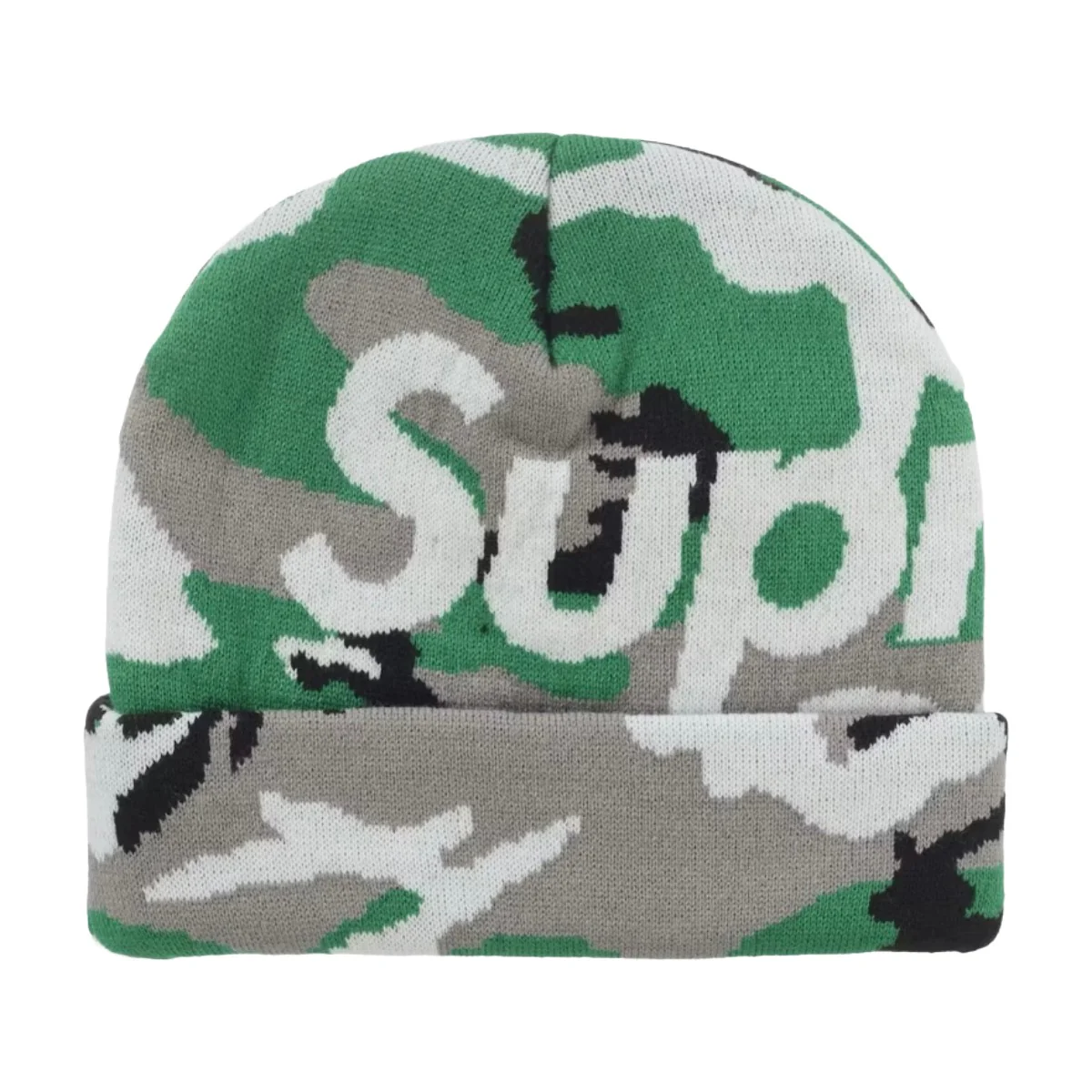 SUPREME CAMO BIG LOGO BEANIE - Image 3