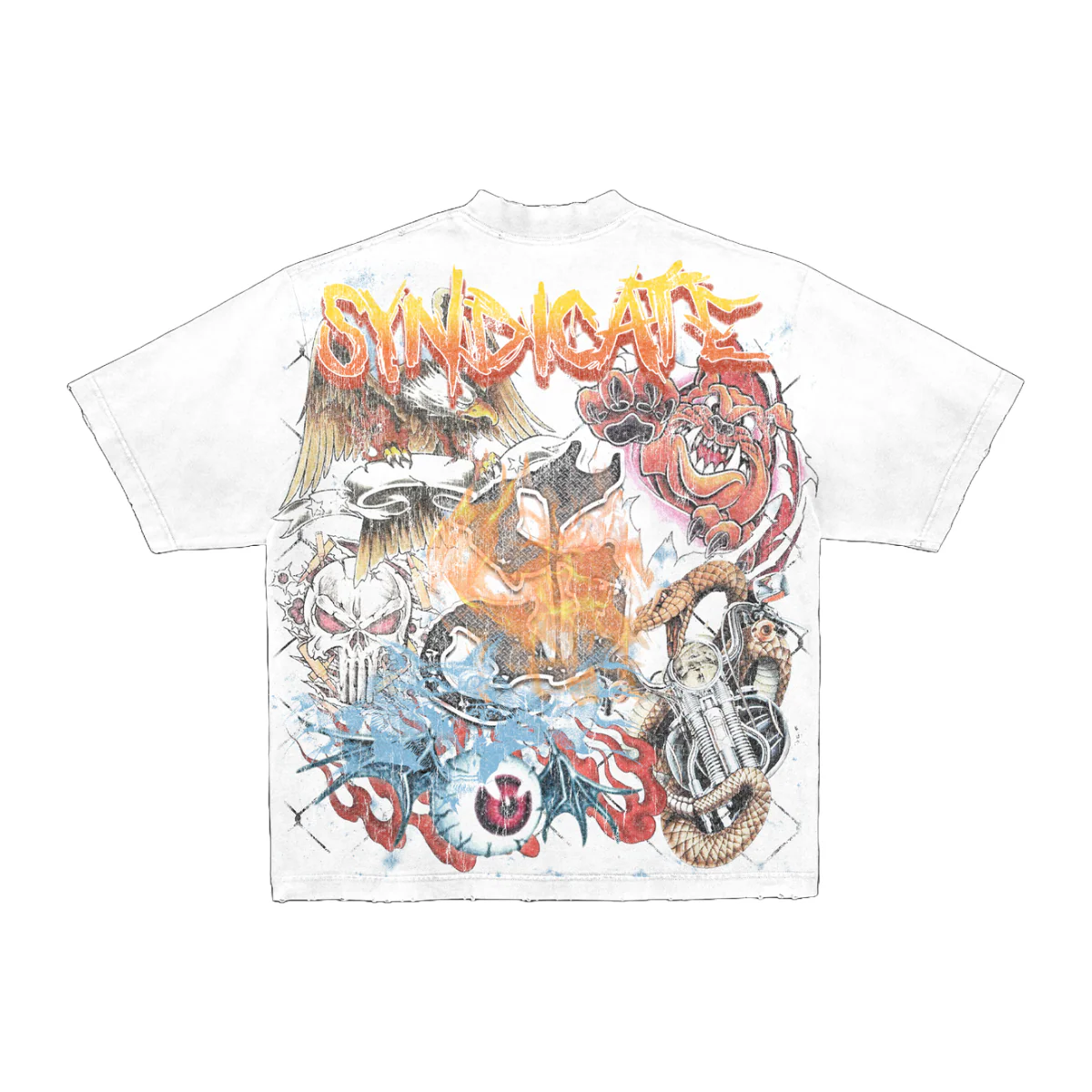 SYNDICATE "WOLF" TEE - WHITE - Image 2
