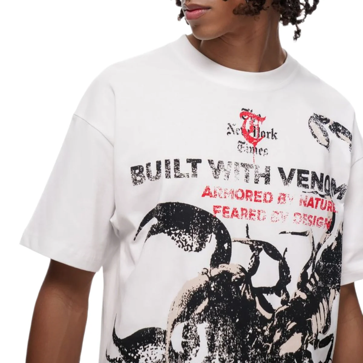 TRNCHS BUILT IN VENOM WHITE TEE - Image 3