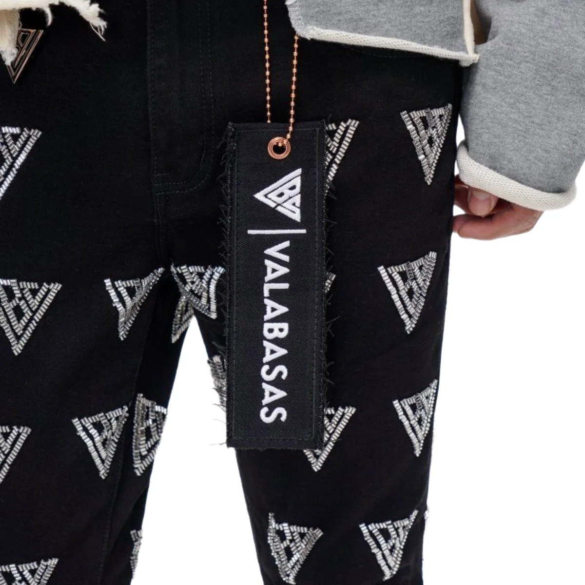 VALABASAS 'CODE' STACKED - BLACK - Image 4