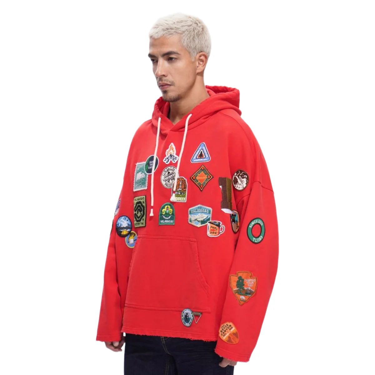 VALABASAS "HAZE" RED HOODIE - Image 4
