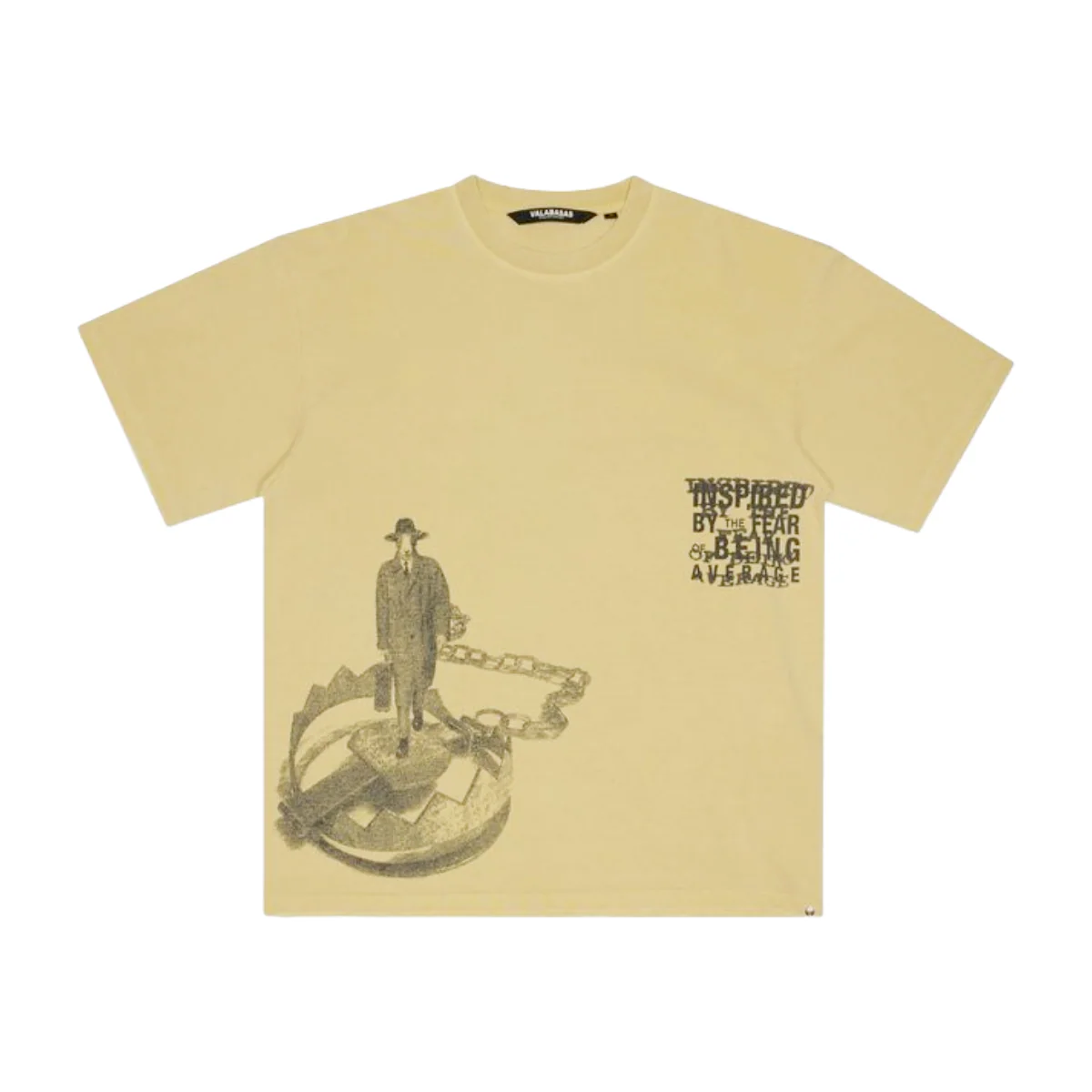 VALABASAS "INSPIRED BY FEAR" KHAKI TEE - Image 5