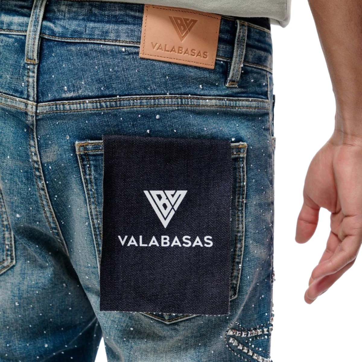 VALABASAS 'LICIUM' SKINNY DENIM (DRK BLUE) - Image 4