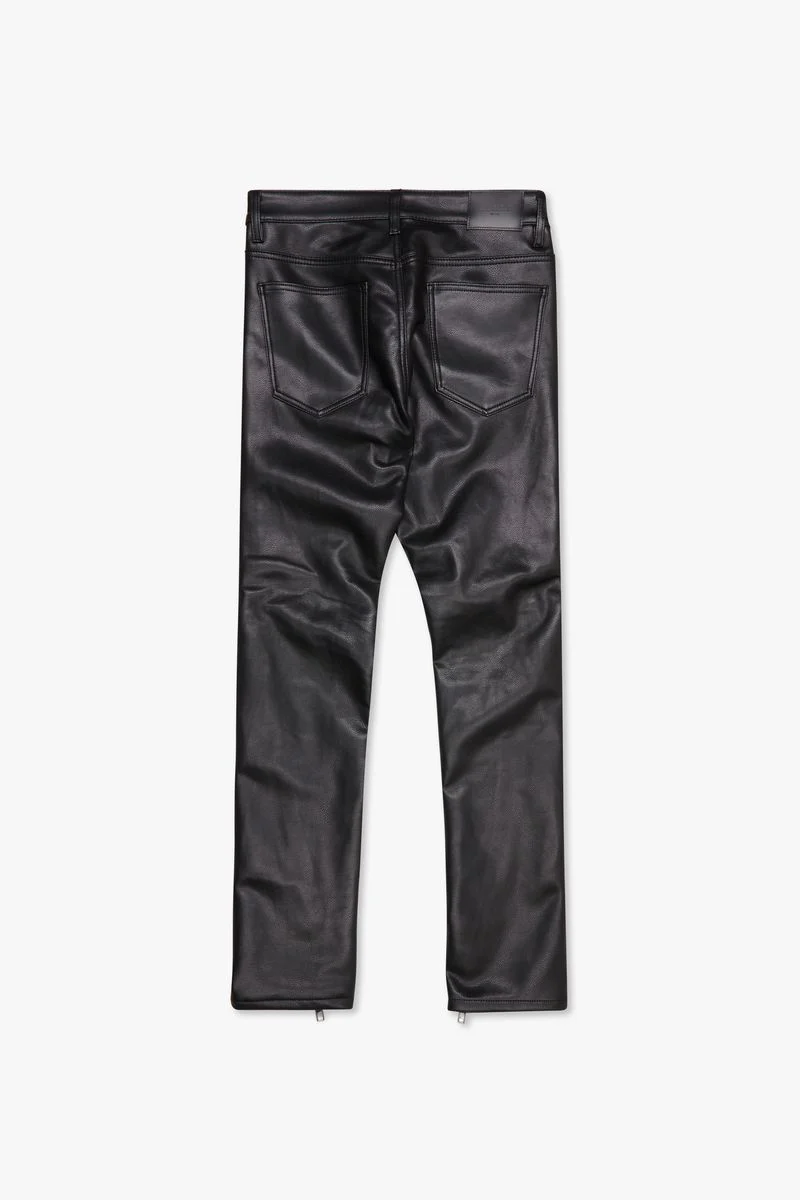 VALABASAS "MERDALI" LEATHER FUNCTIONAL SKINNY AND STACKED DENIM - Image 3