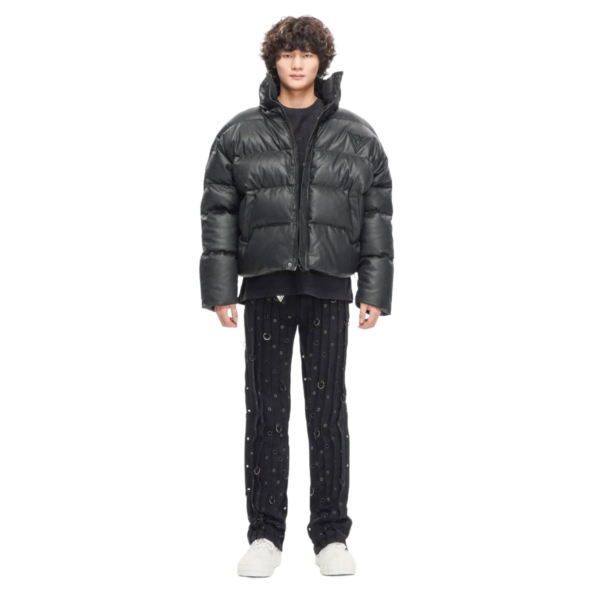 VALABASAS MR. PUFFER DENIM JACKET - WAXED BLACK - Image 4