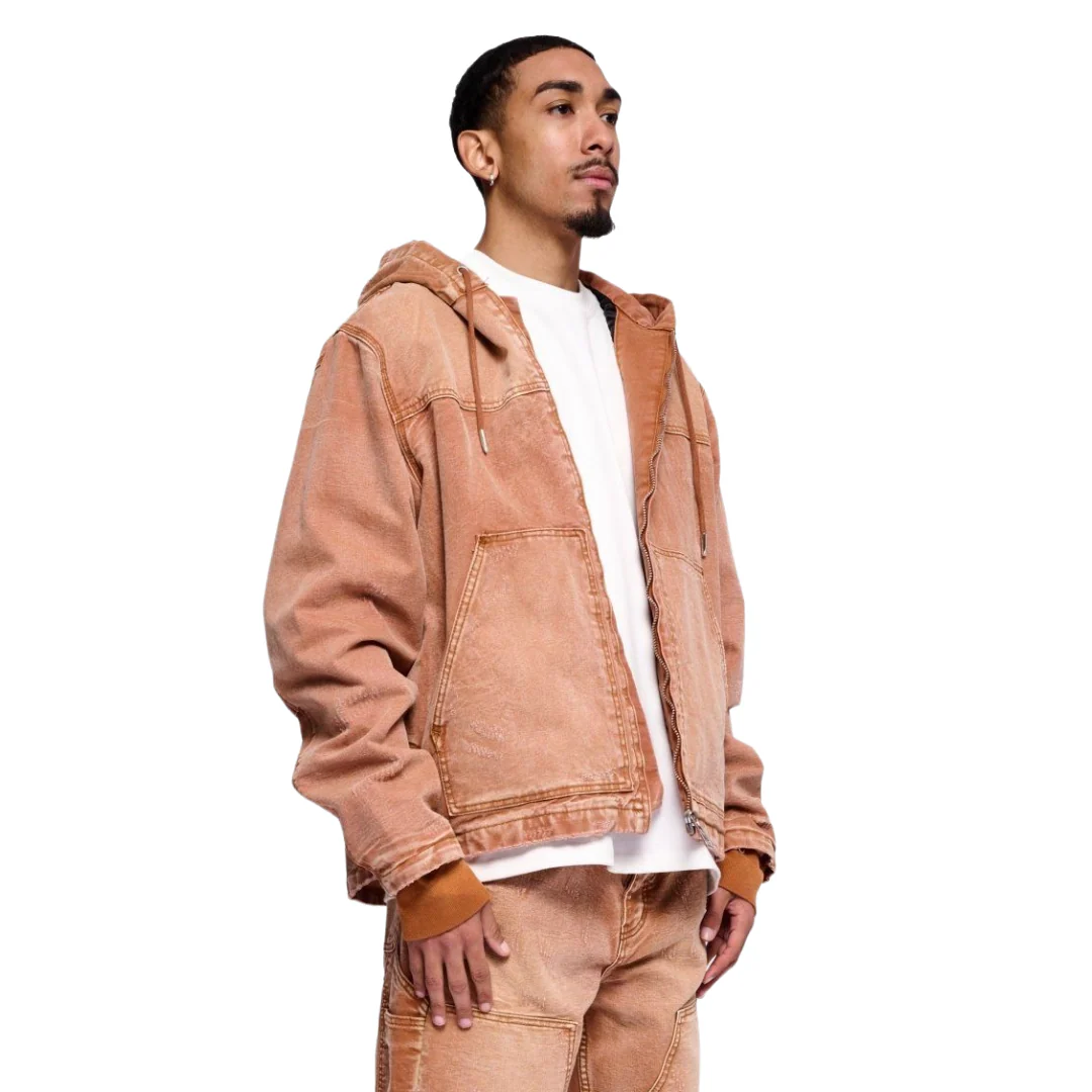 VALABASAS NEST JACKET BROWN WASHED - Image 5