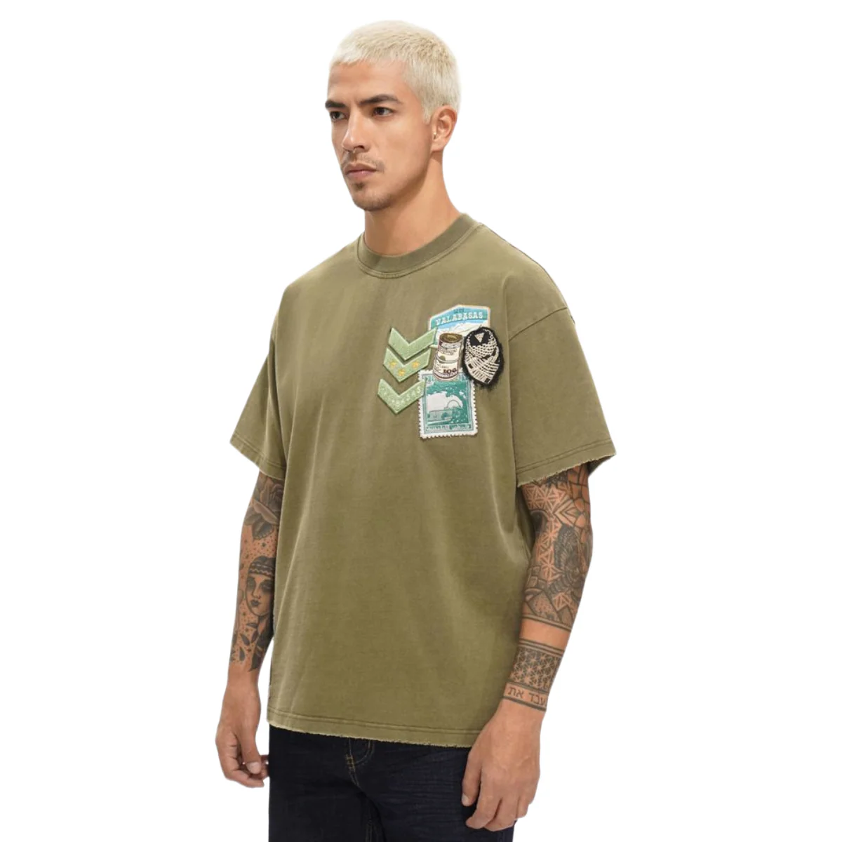 VALABASAS "NOMAD" DK GREEN TEE - Image 4