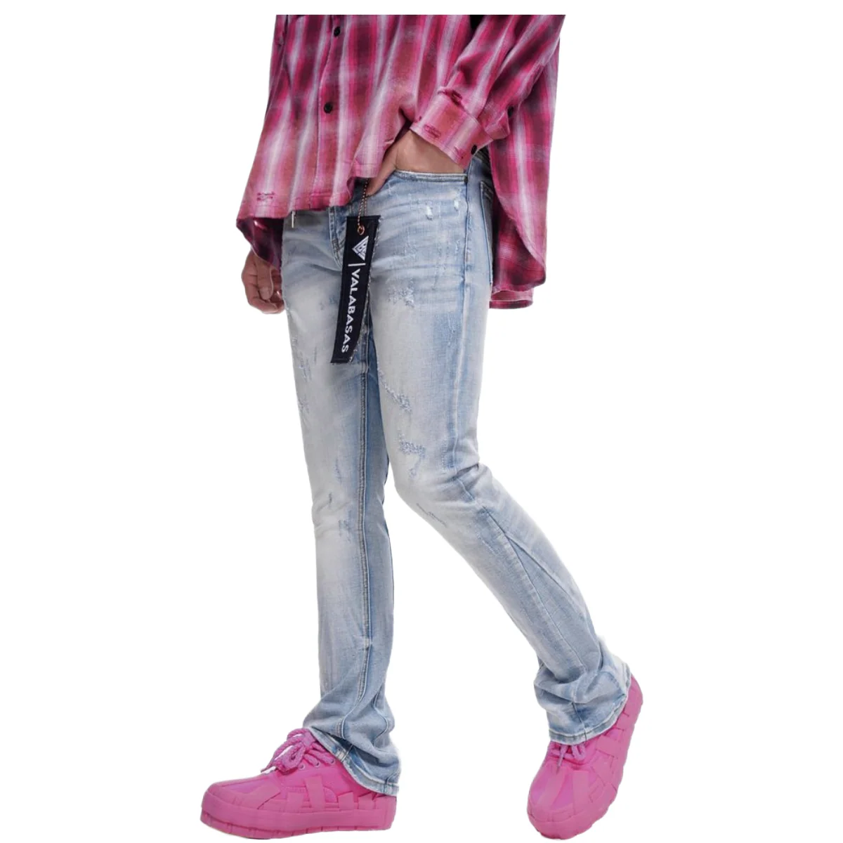 VALABASAS "OUTLAWED" LIGHT WASH DENIM - Image 3