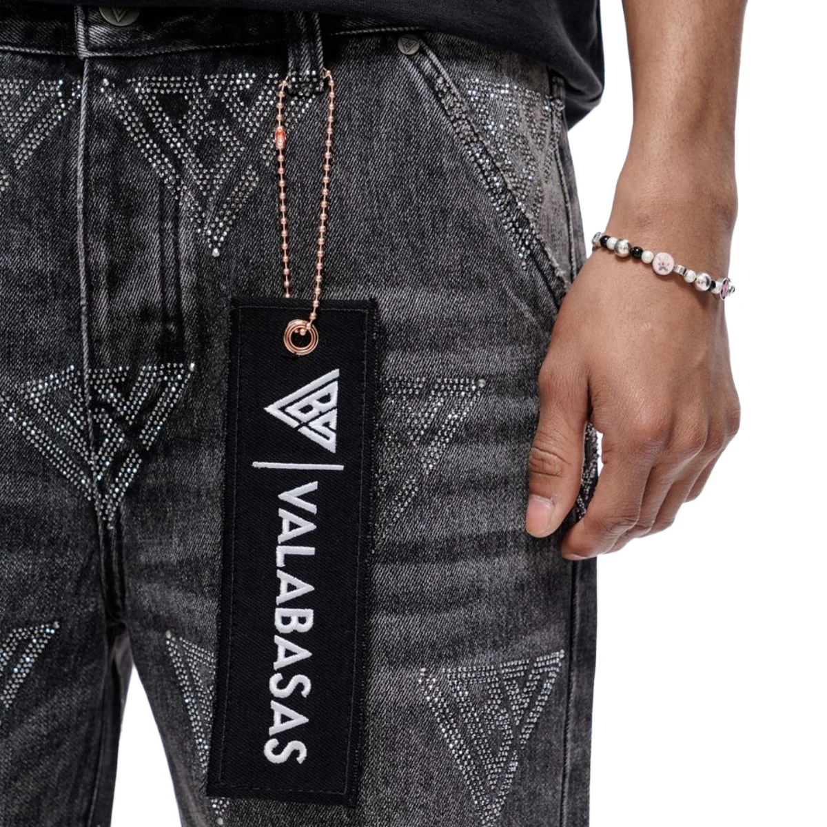 VALABASAS "PALACE" WASHED JORTS (GREY) - Image 3
