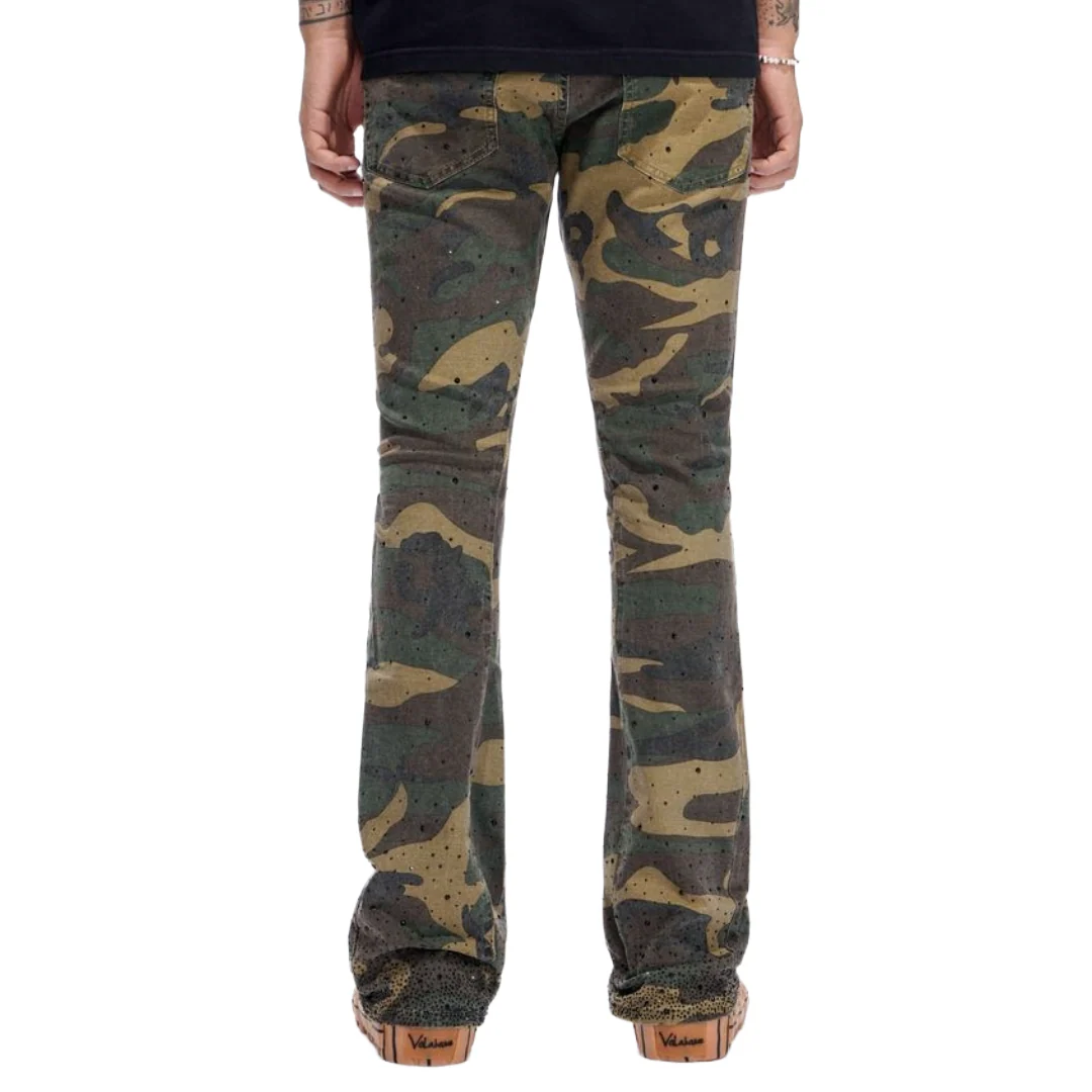 VALABASAS RECON FOILAGE GREEN STACKED JEANS - Image 4