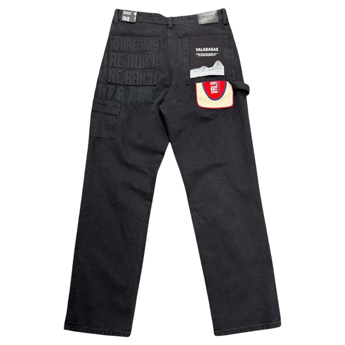 VALABASAS "STANCE" BLACK STRAIGHT DENIM - Image 2