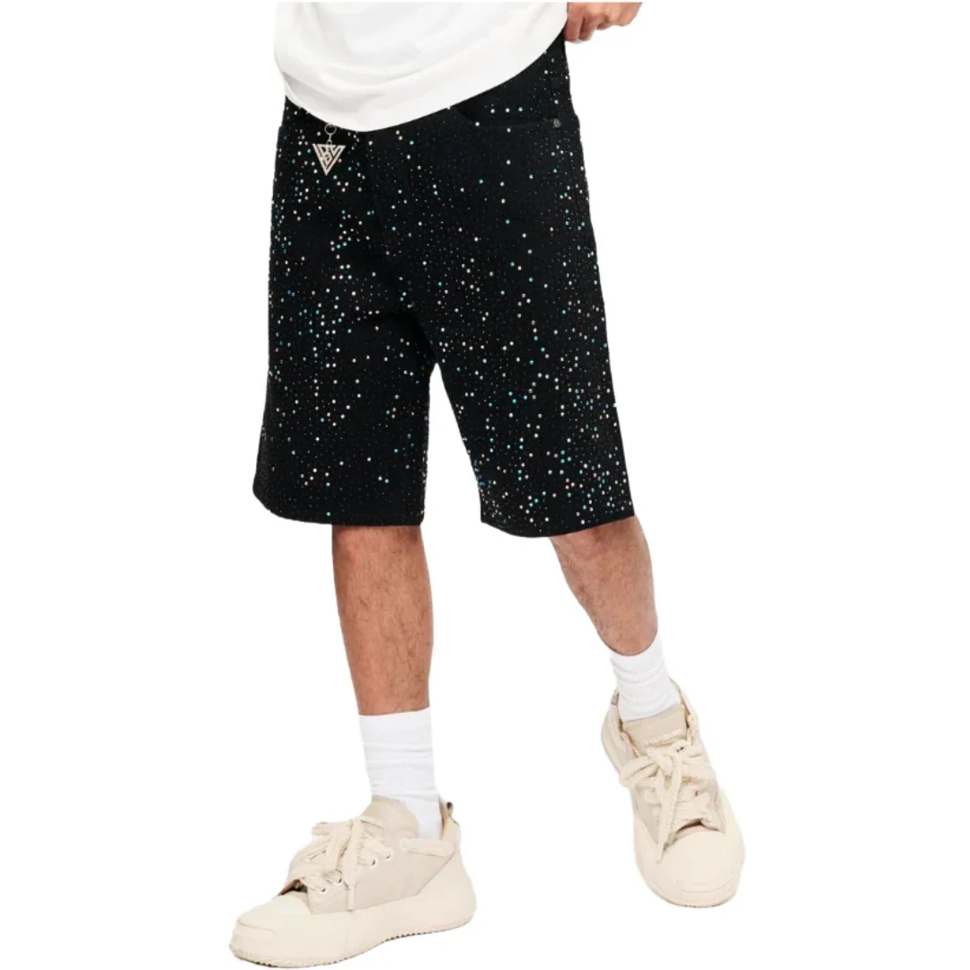 VALABASAS "WEAR" DENIM SHORTS - BLACK - Image 8