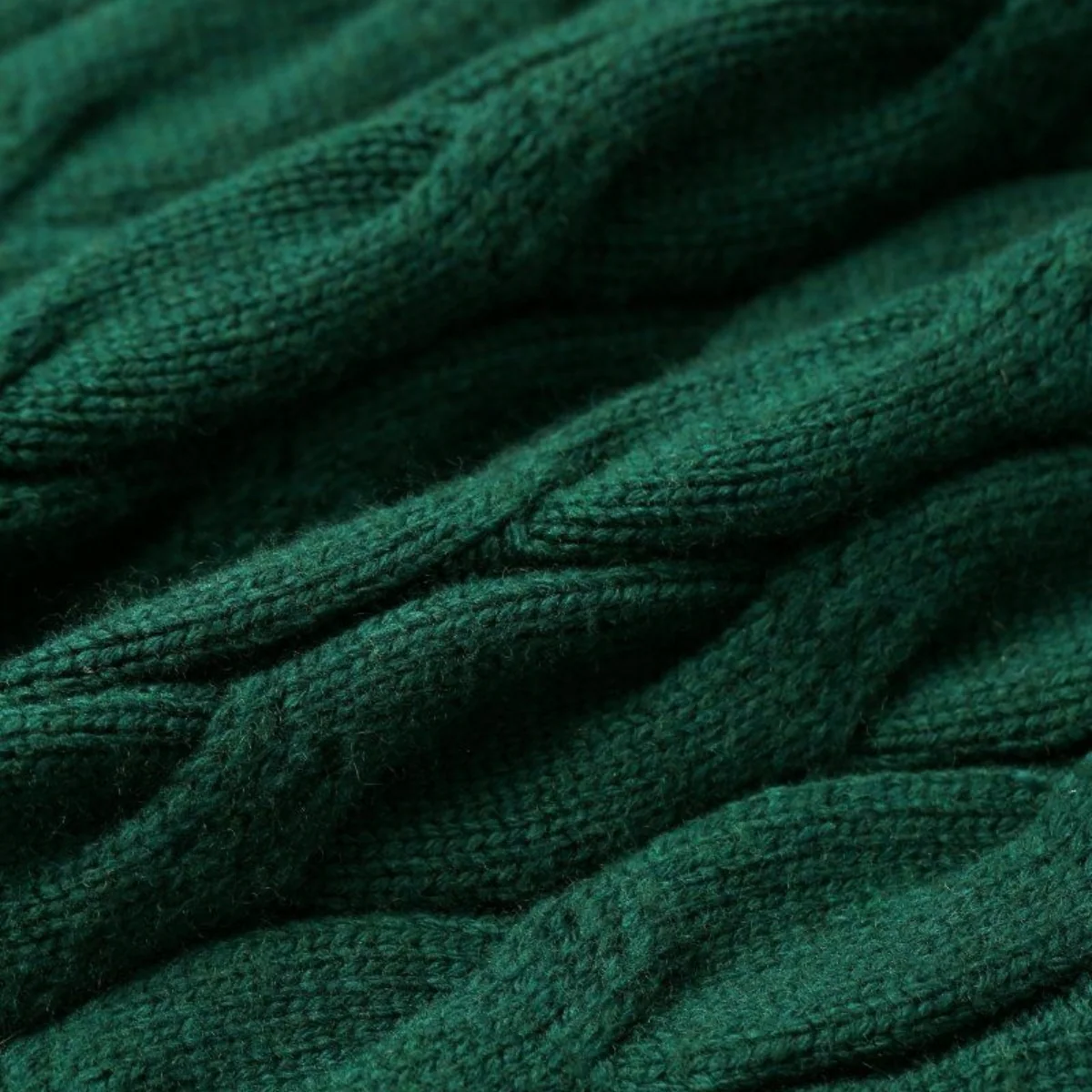 VDL DOMUS CABLE KNIT JACKET - GREEN - Image 4