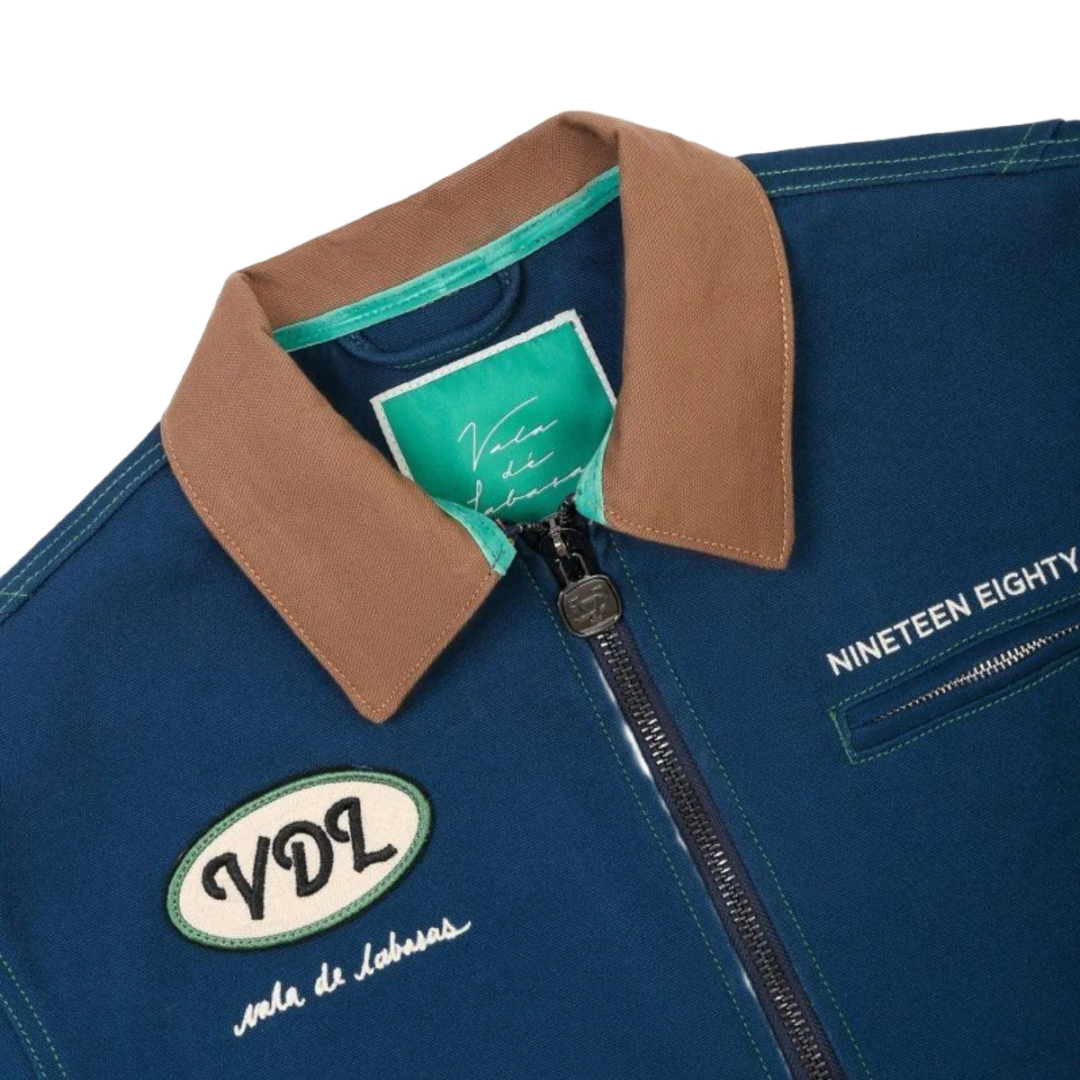 VDL ELAN CANVAS DENIM JACKET - NAVY - Image 4