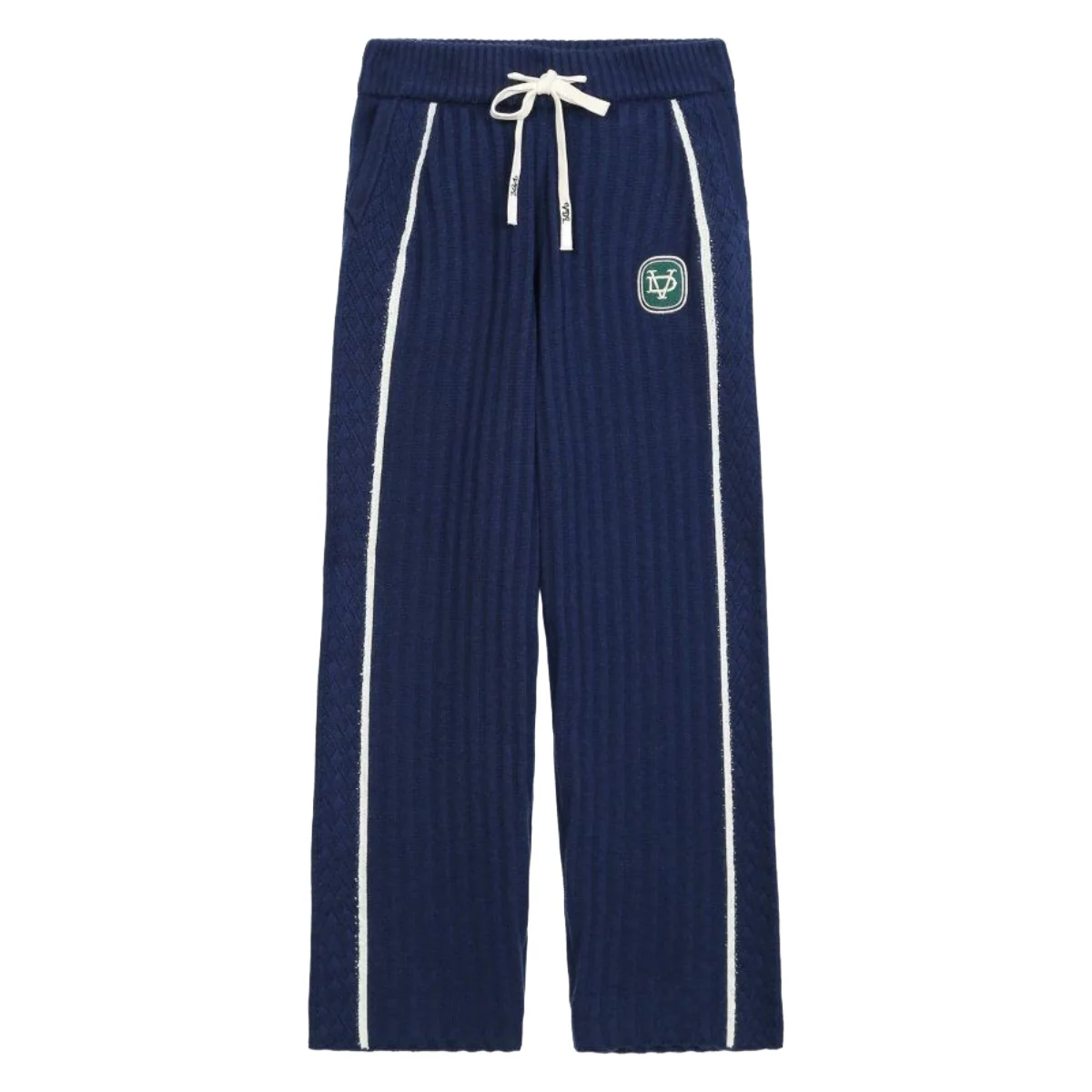VDL TACTO KNIT PANTS - BLUE (CASHMERE BLEND)