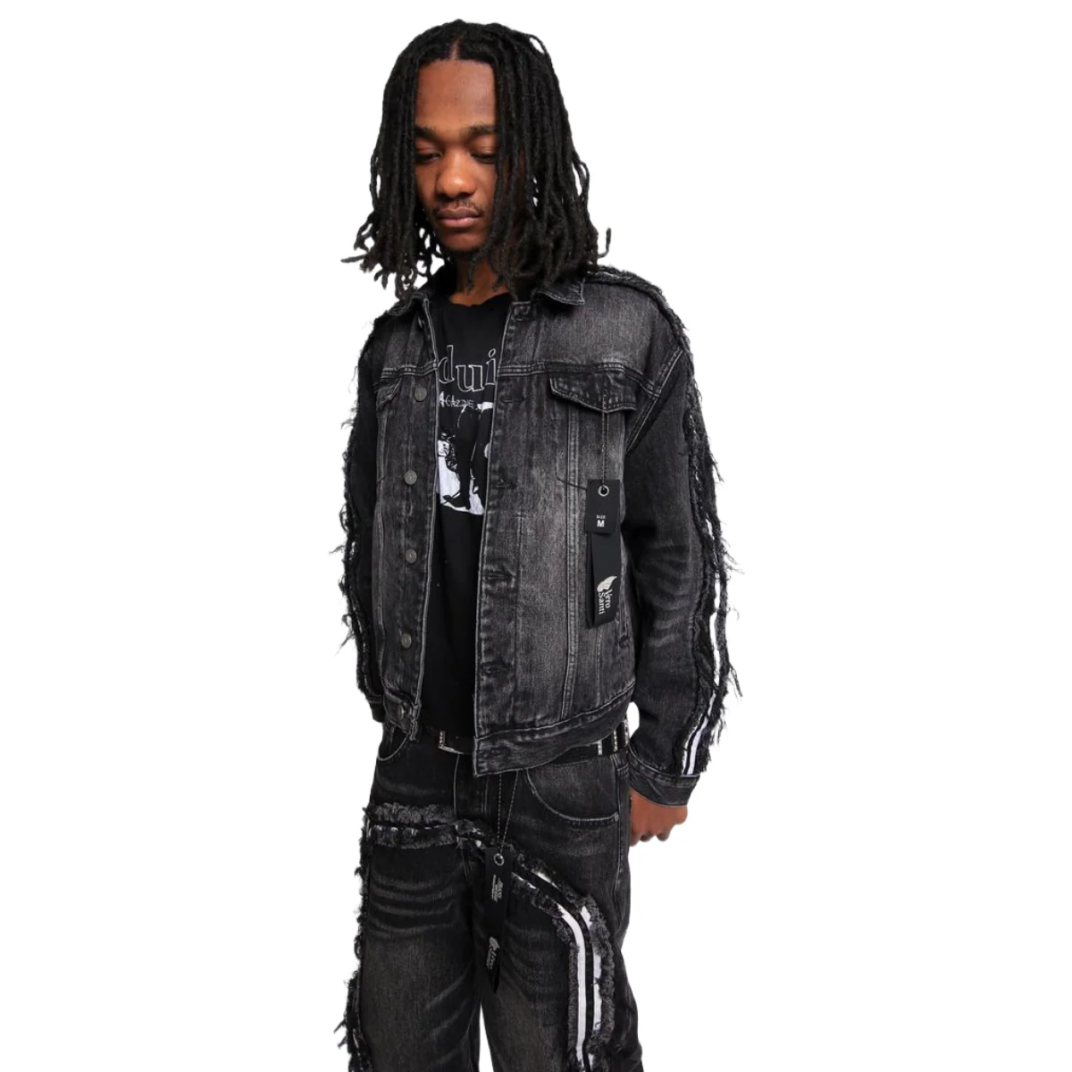 VS DISSECTION BLACK DENIM JACKET - Image 2