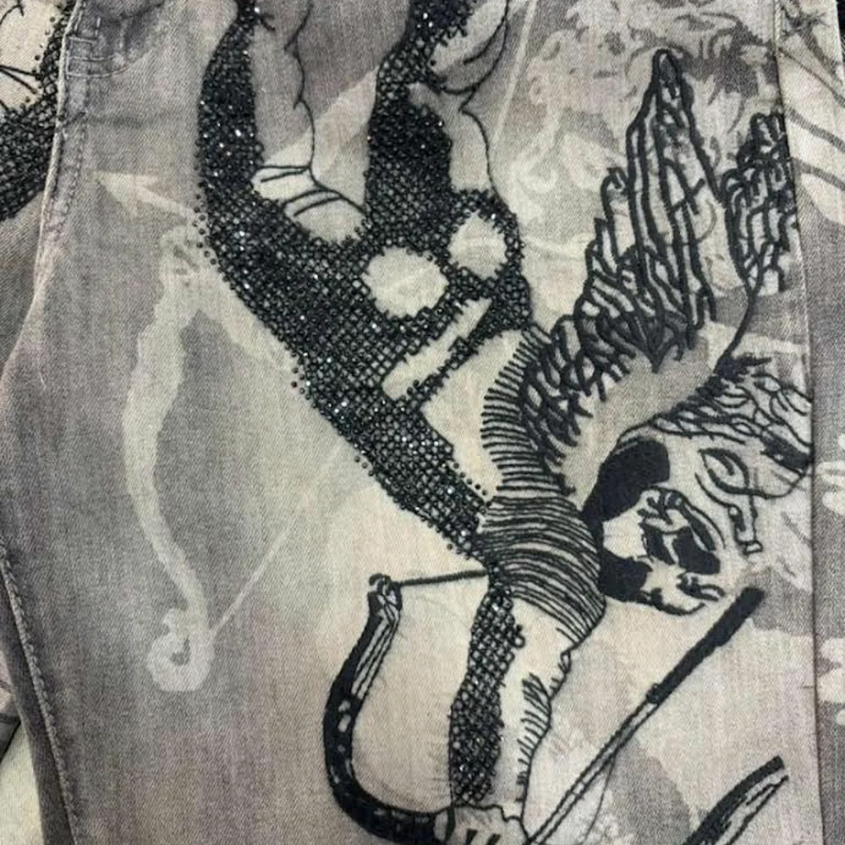 WAIMEA 'CUPID' ANTIQUE GREY DENIM SHORTS - Image 3