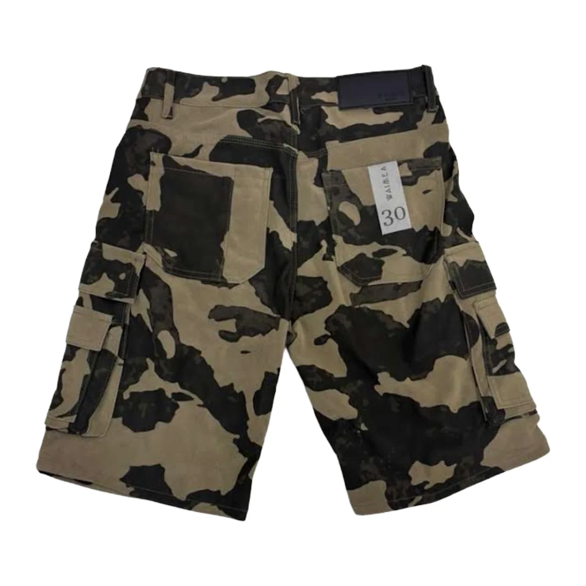 WAIMEA 'P.U." LEATHER SHORT (KHAKI CAMO) - Image 2