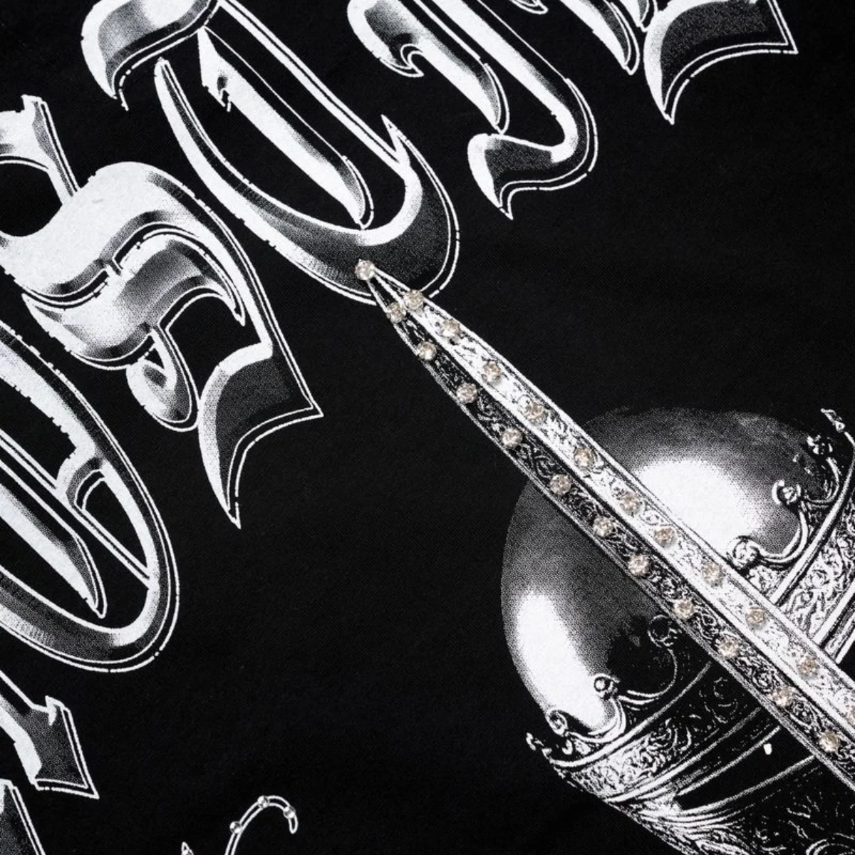 XHOSTILE 'KNIGHTFALL' TEE - BLACK - Image 3